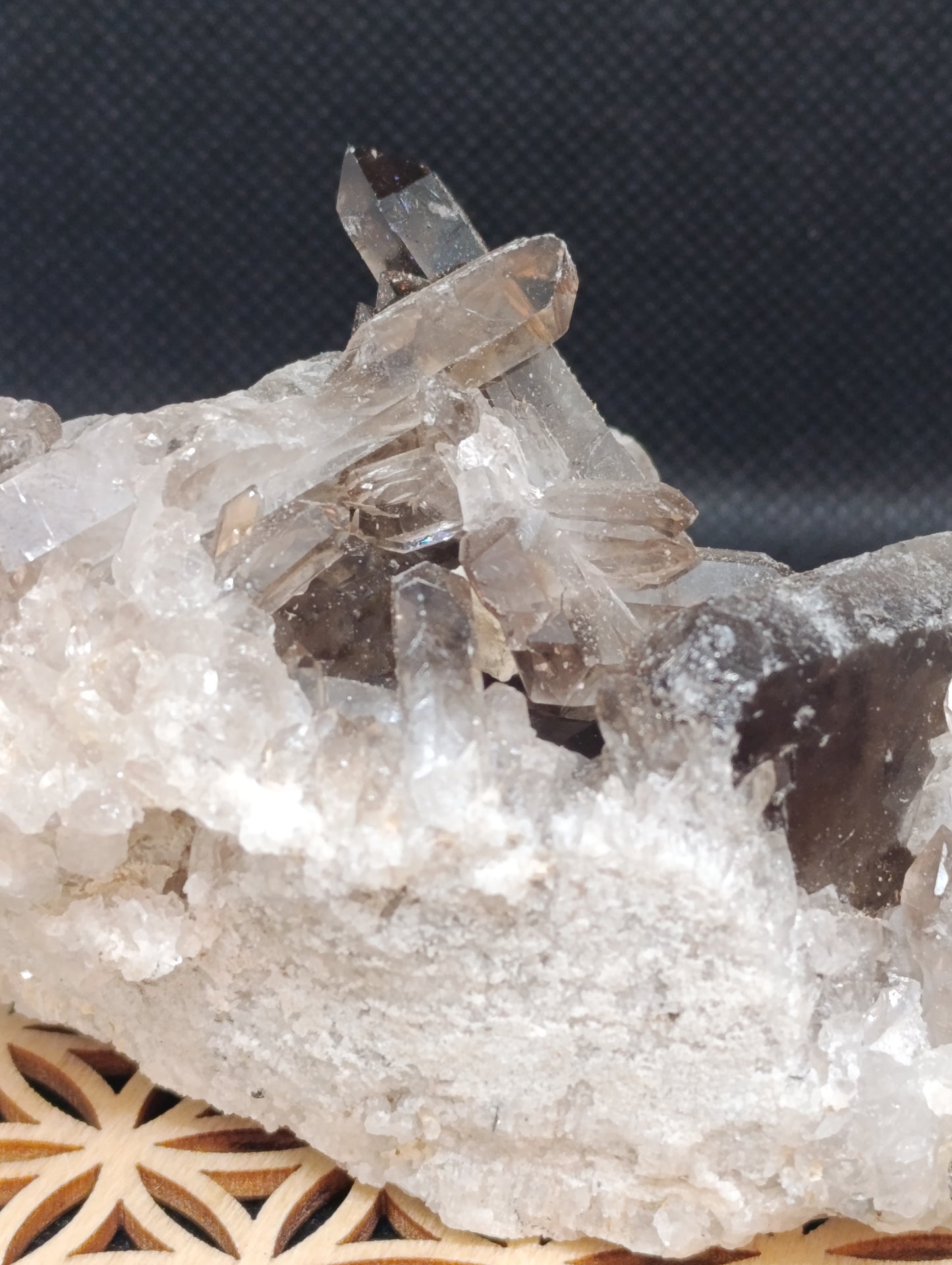 Druse quartz fumé - 220gr
