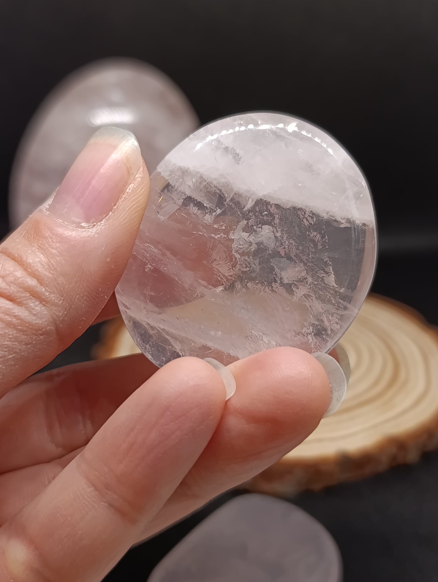 Pierre plate Quartz rose - Qualité AA