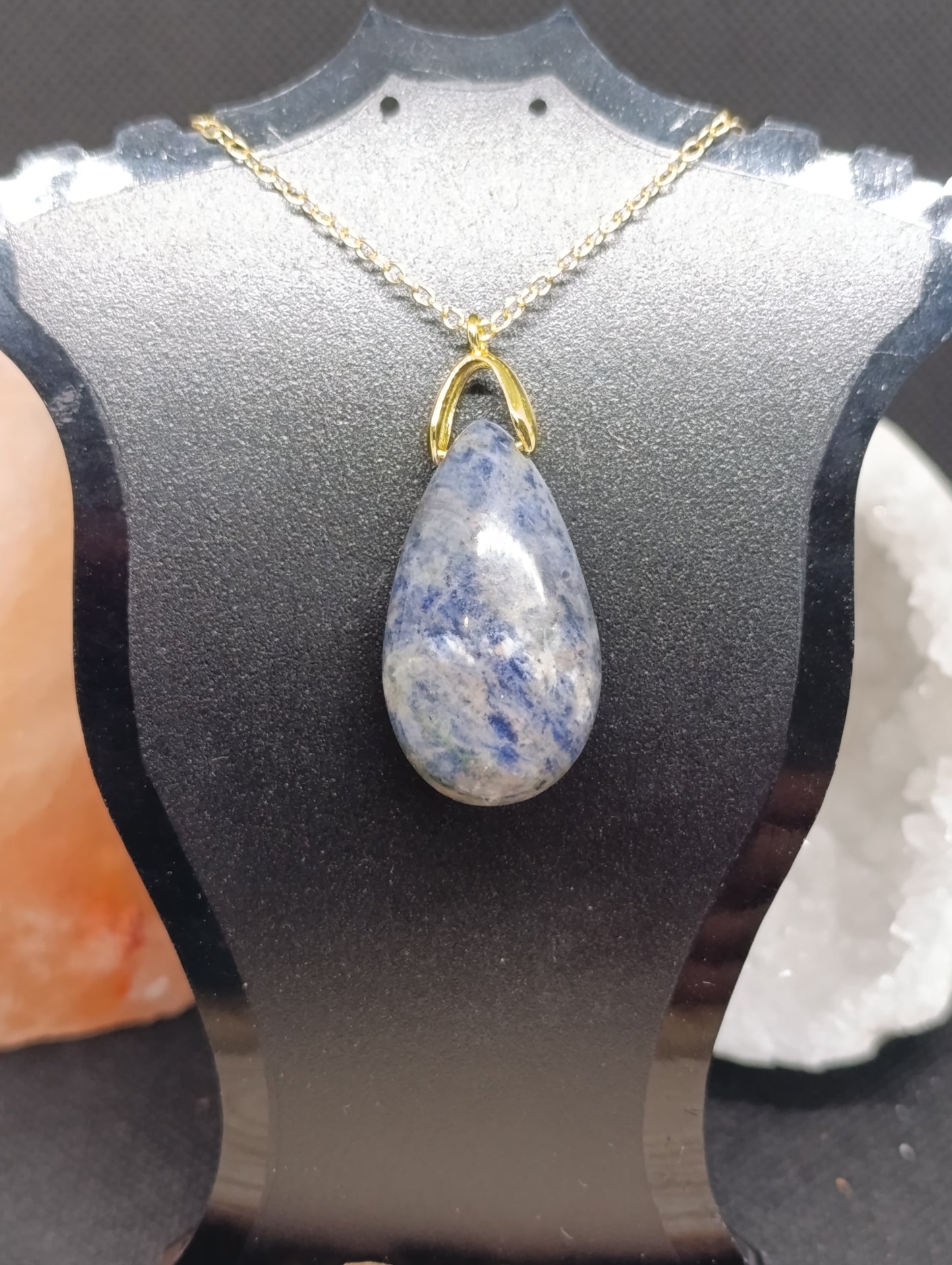 Collier goutte ronde - Chaine 60cm