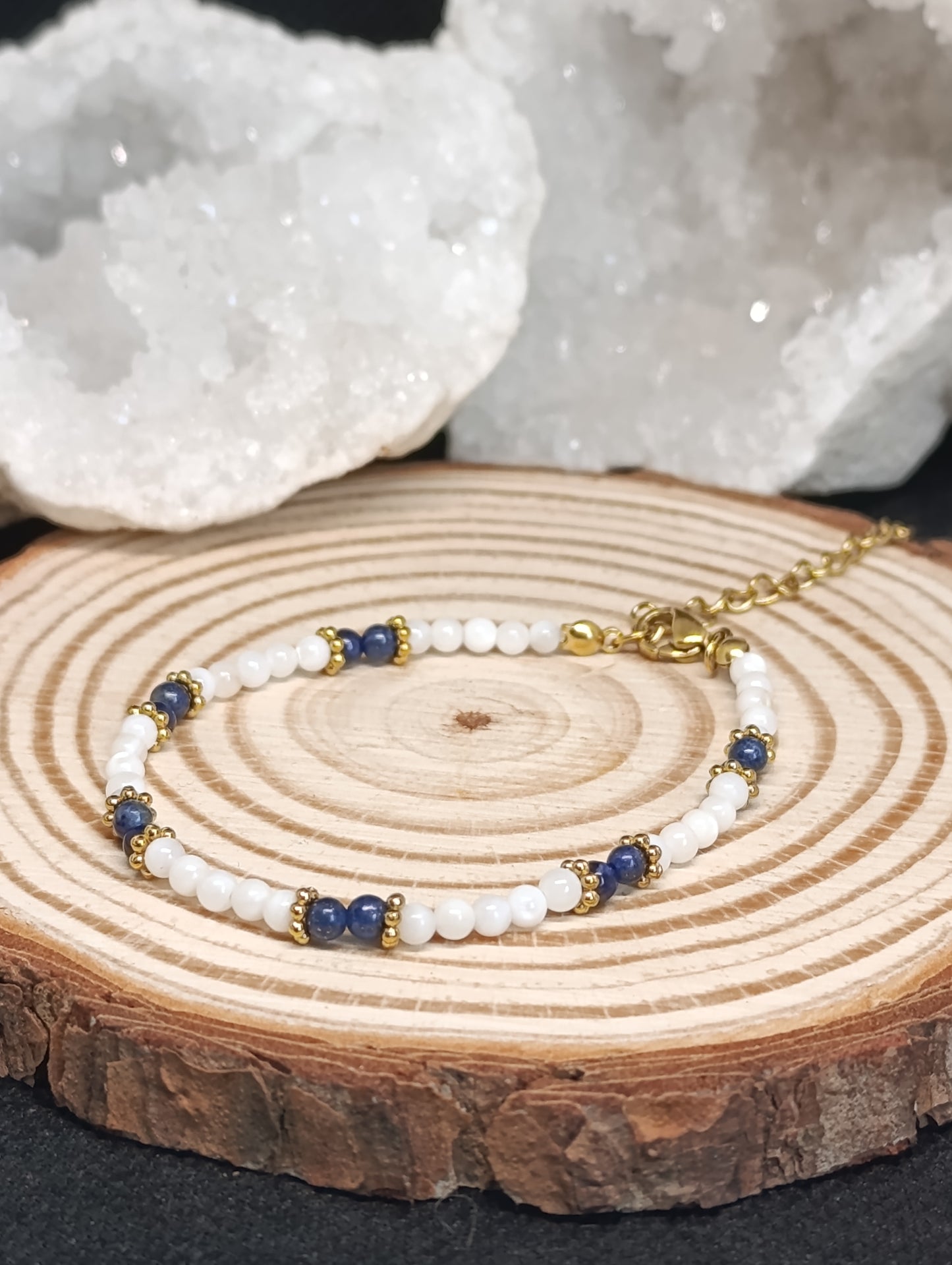 Bracelet Nacre & Pierre naturelle qualité AA