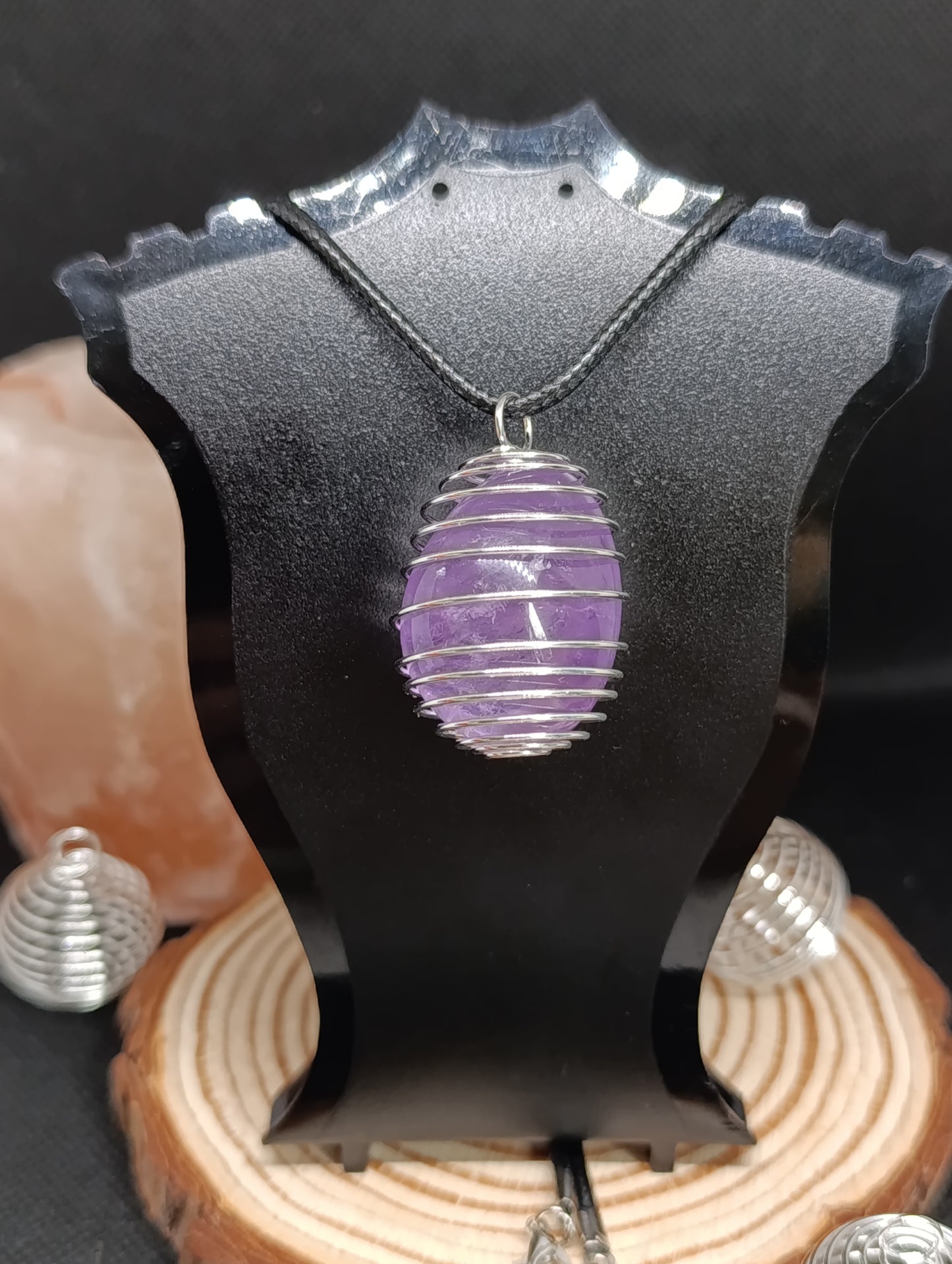 pendentif cage spirale