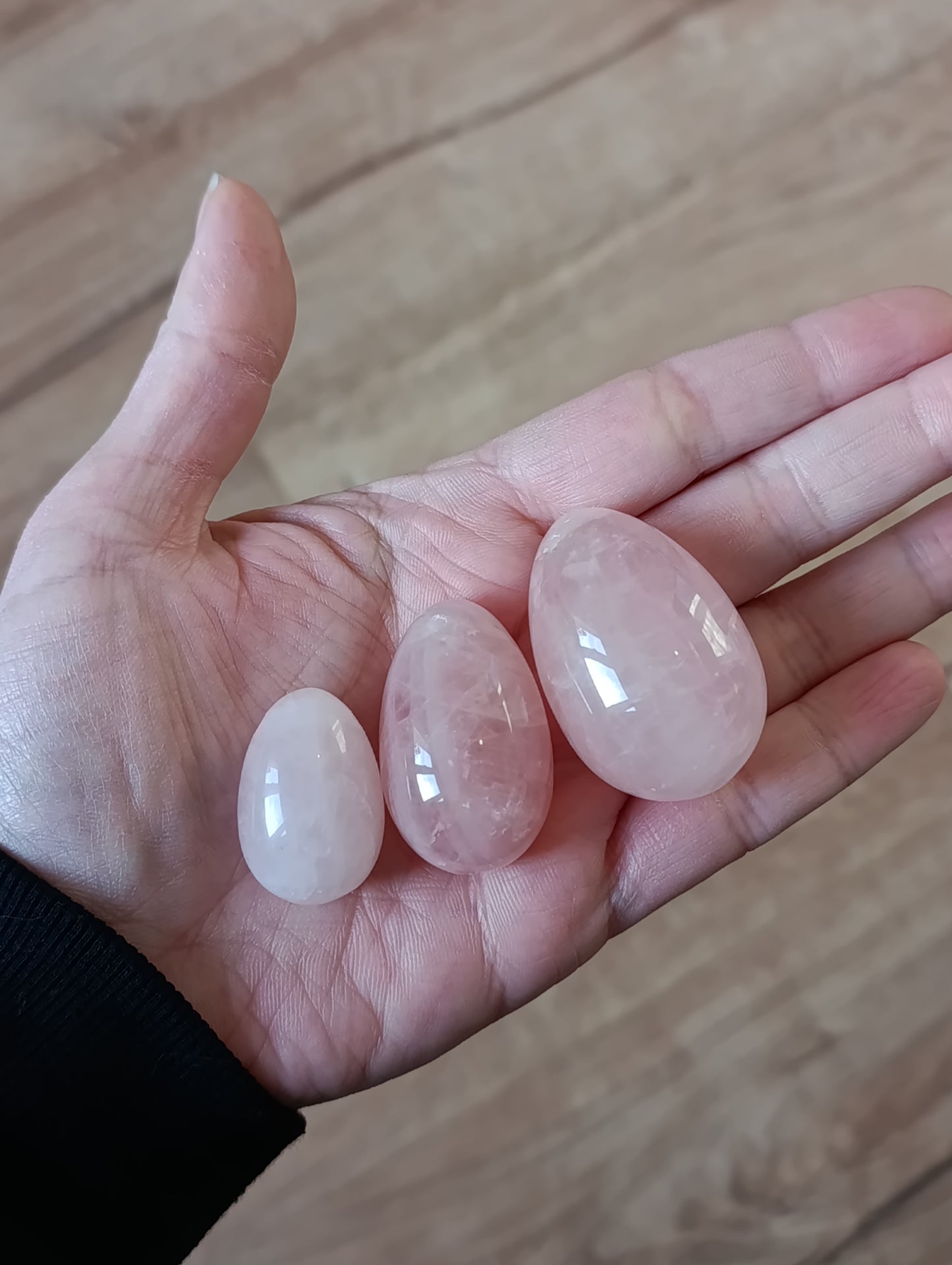 Oeuf percé Quartz rose