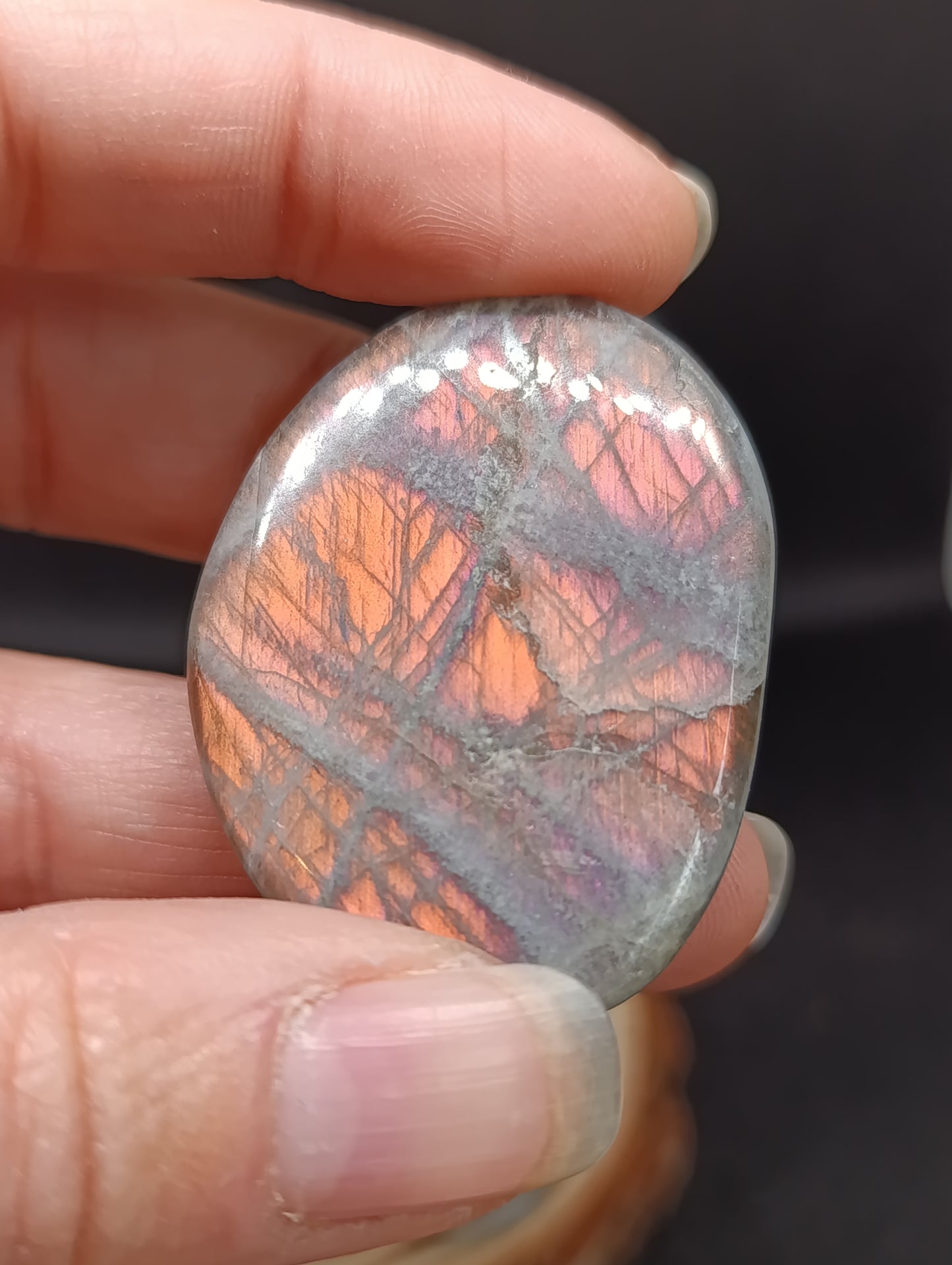 Pierre plate Labradorite violette - Qualité AA