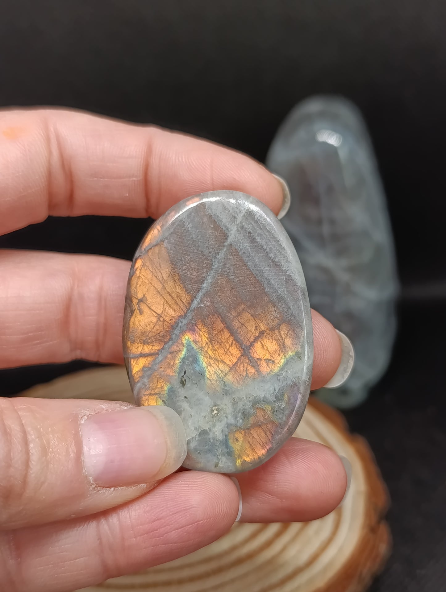 Pierre plate Labradorite violette - Qualité AA