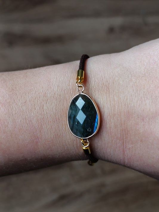 Bracelet réglable Labradorite