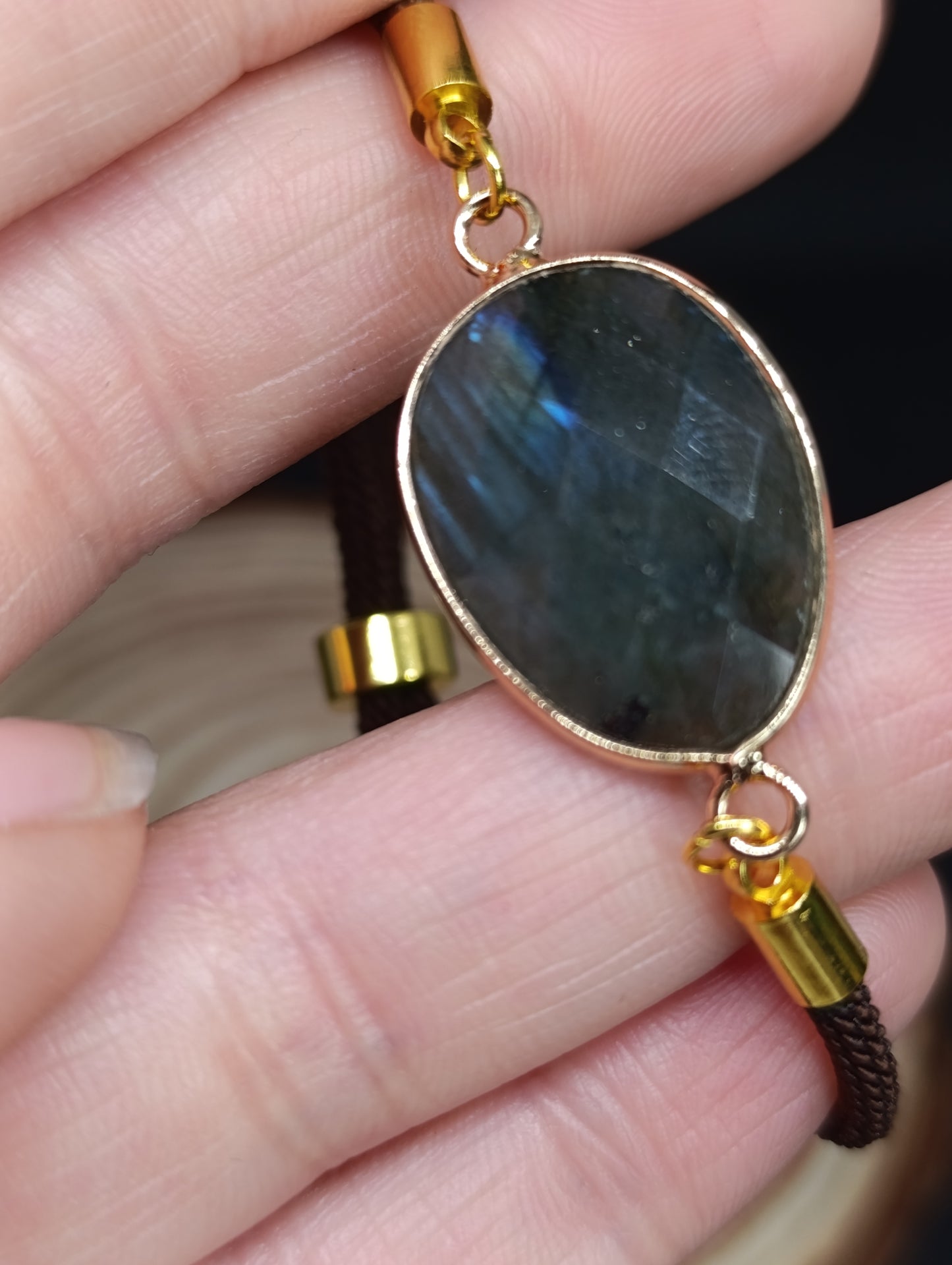 Bracelet réglable Labradorite