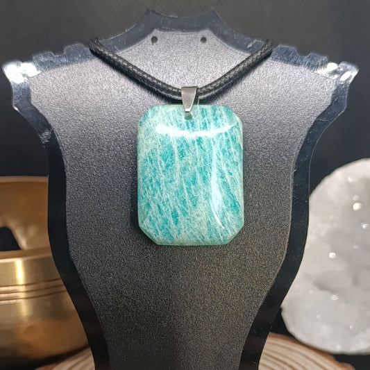 Pendentif rectangulaire Amazonite