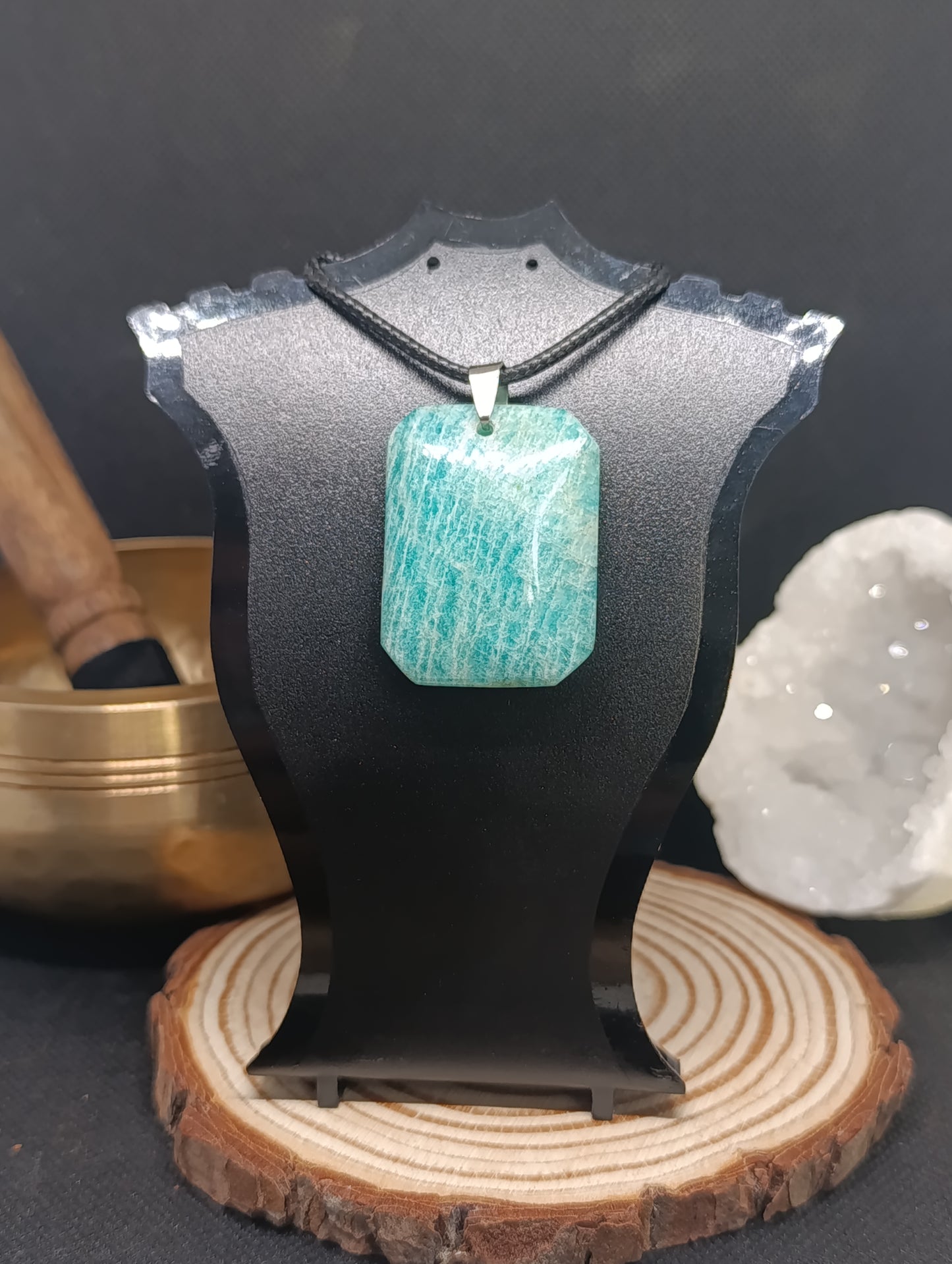 Pendentif rectangulaire Amazonite
