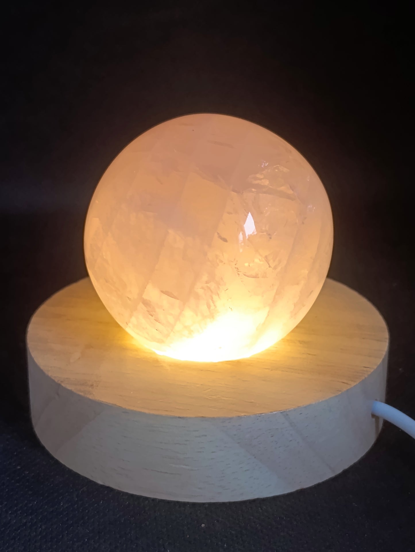 Socle lumineux pour minéraux - 8cm