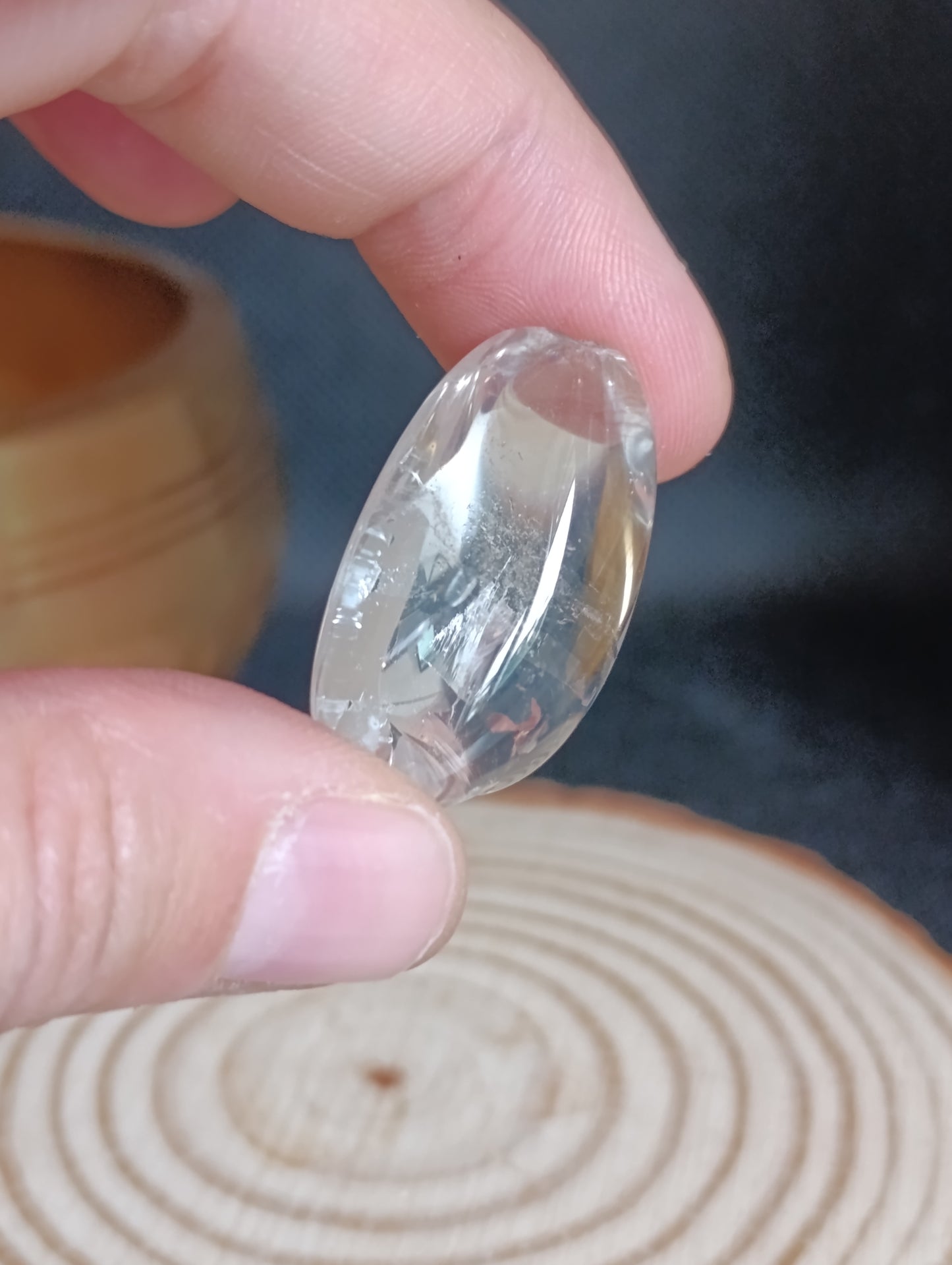 Pierre roulée Cristal de roche - Qualité AAA