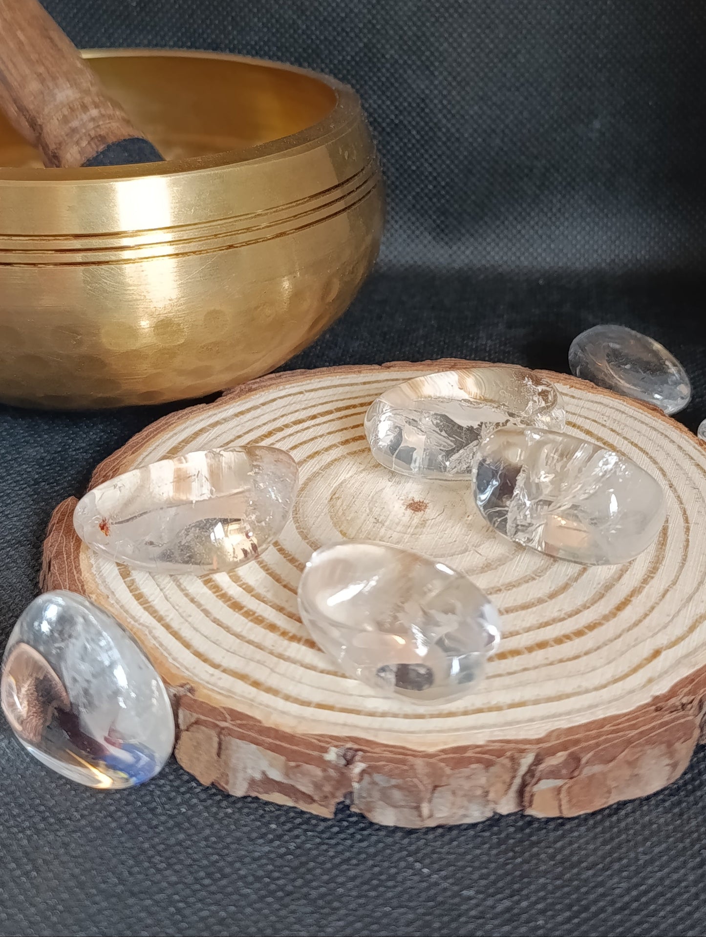 Pierre roulée Cristal de roche - Qualité AAA