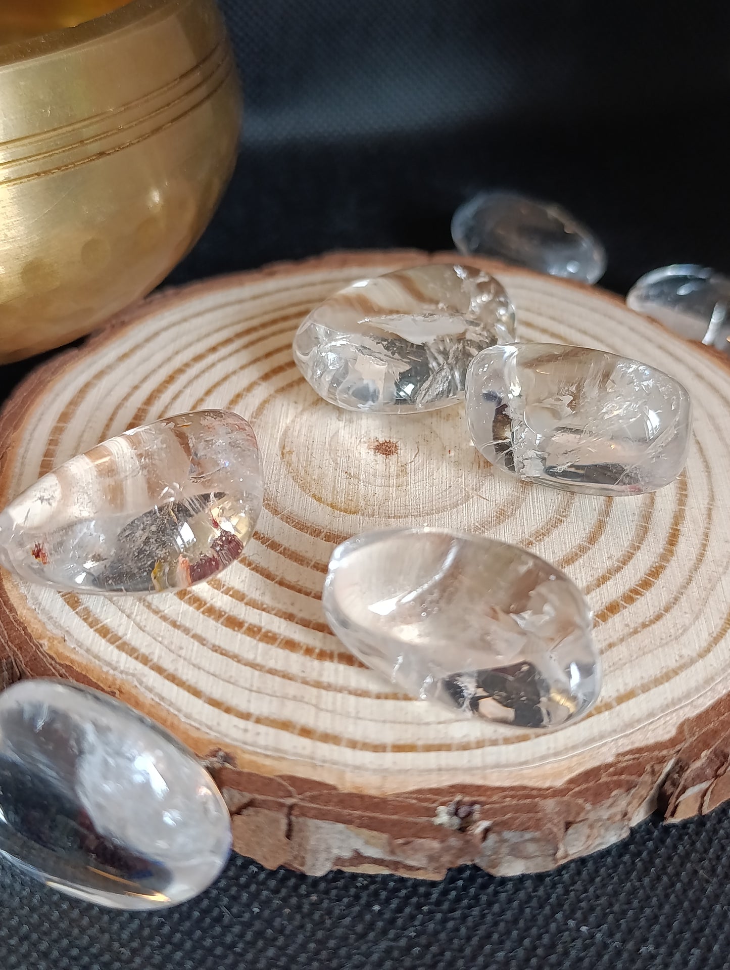 Pierre roulée Cristal de roche - Qualité AAA