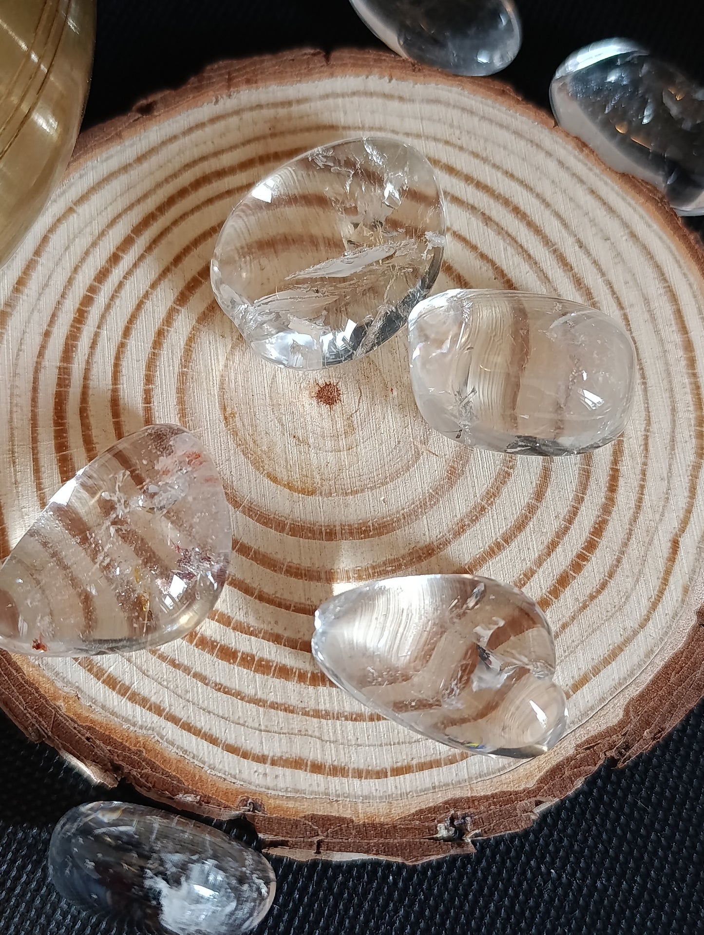 Pierre roulée Cristal de roche - Qualité AAA