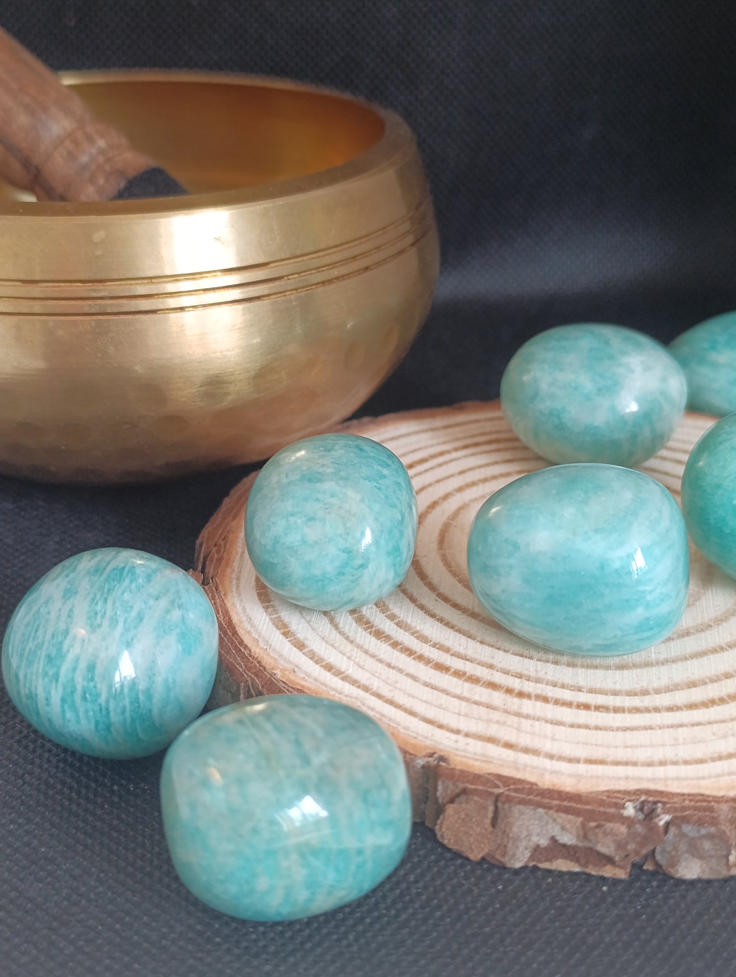 Pierre roulée Amazonite - Qualité AA