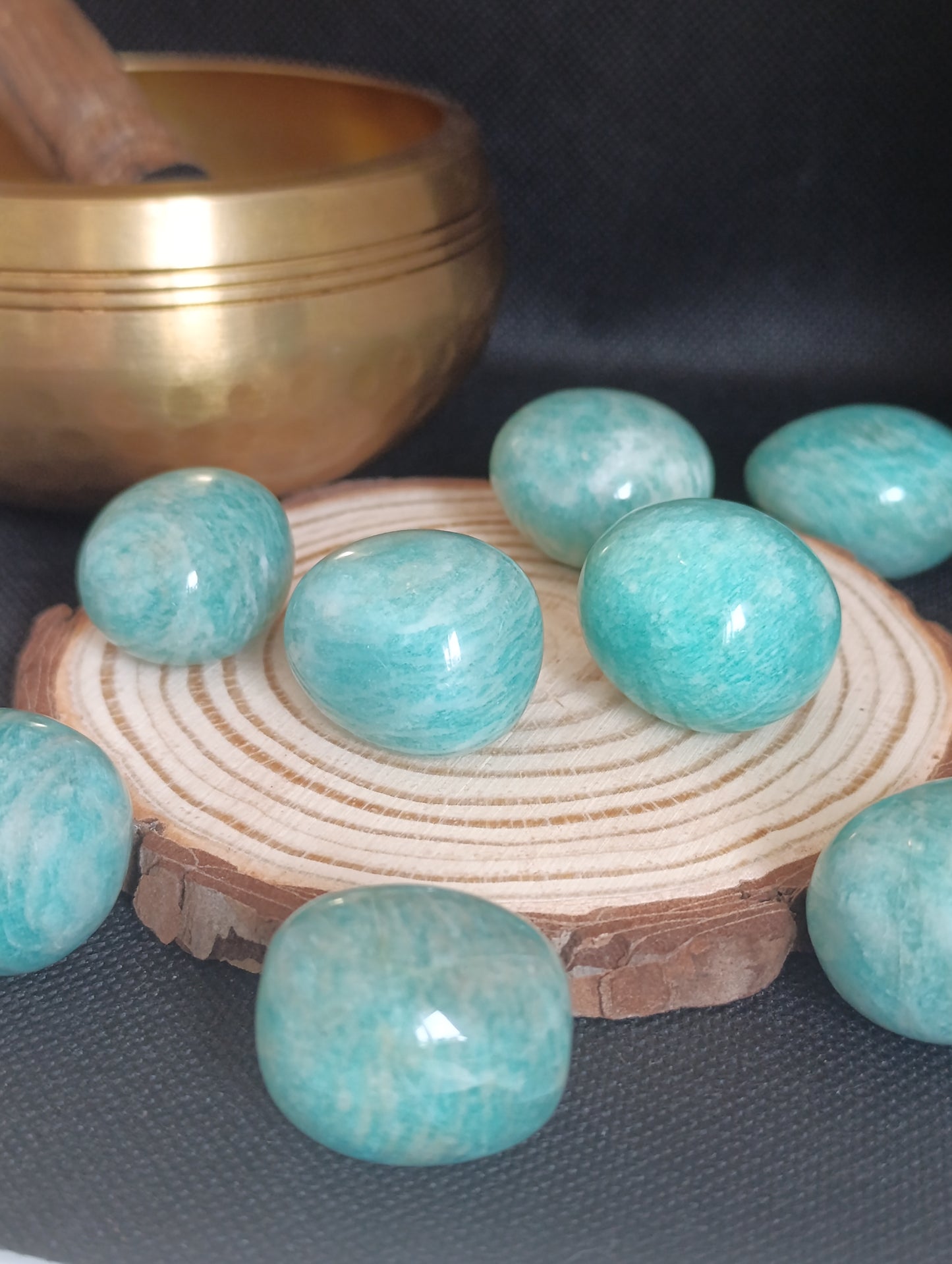 Pierre roulée Amazonite - Qualité AA