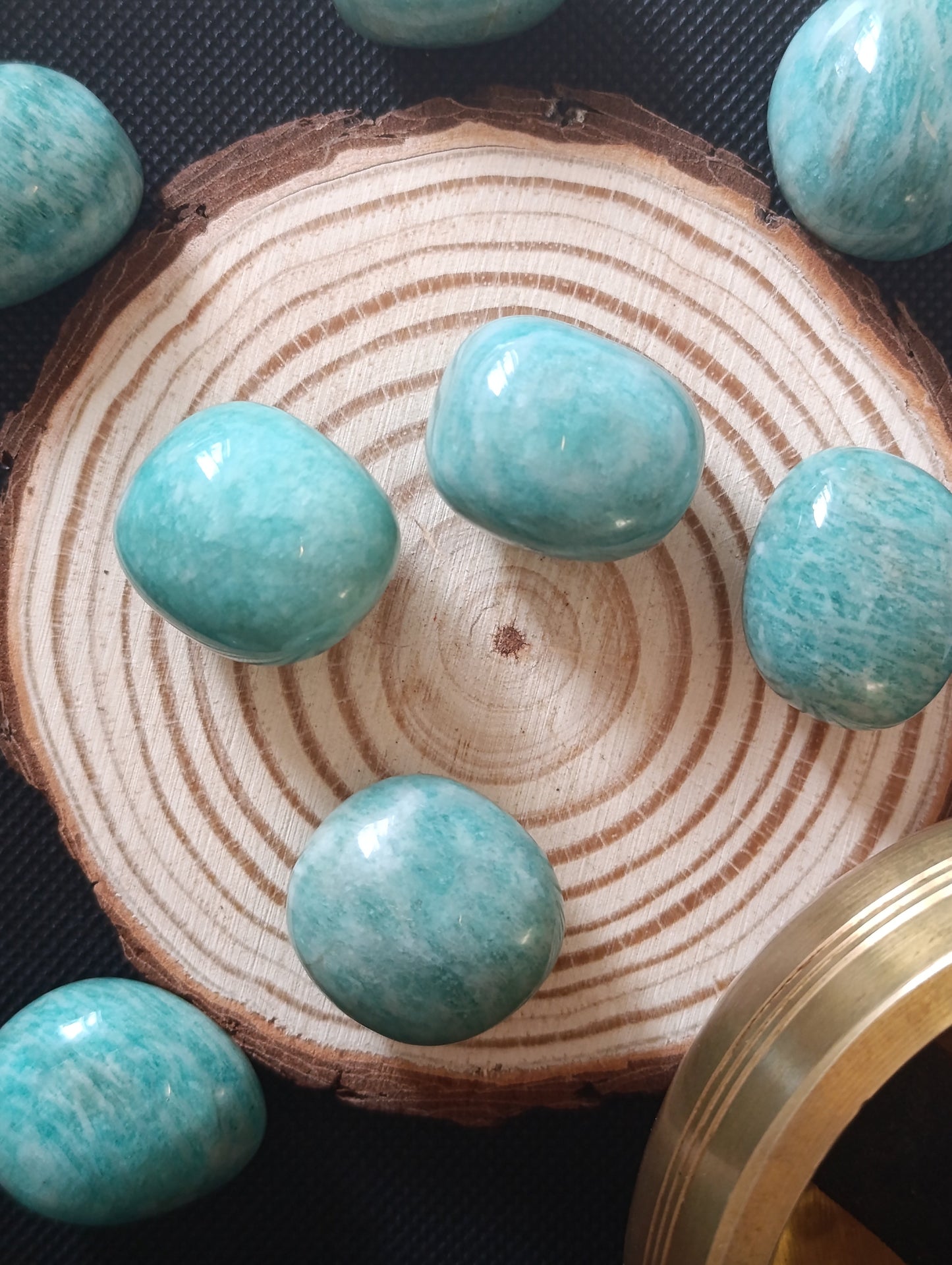 Pierre roulée Amazonite - Qualité AA