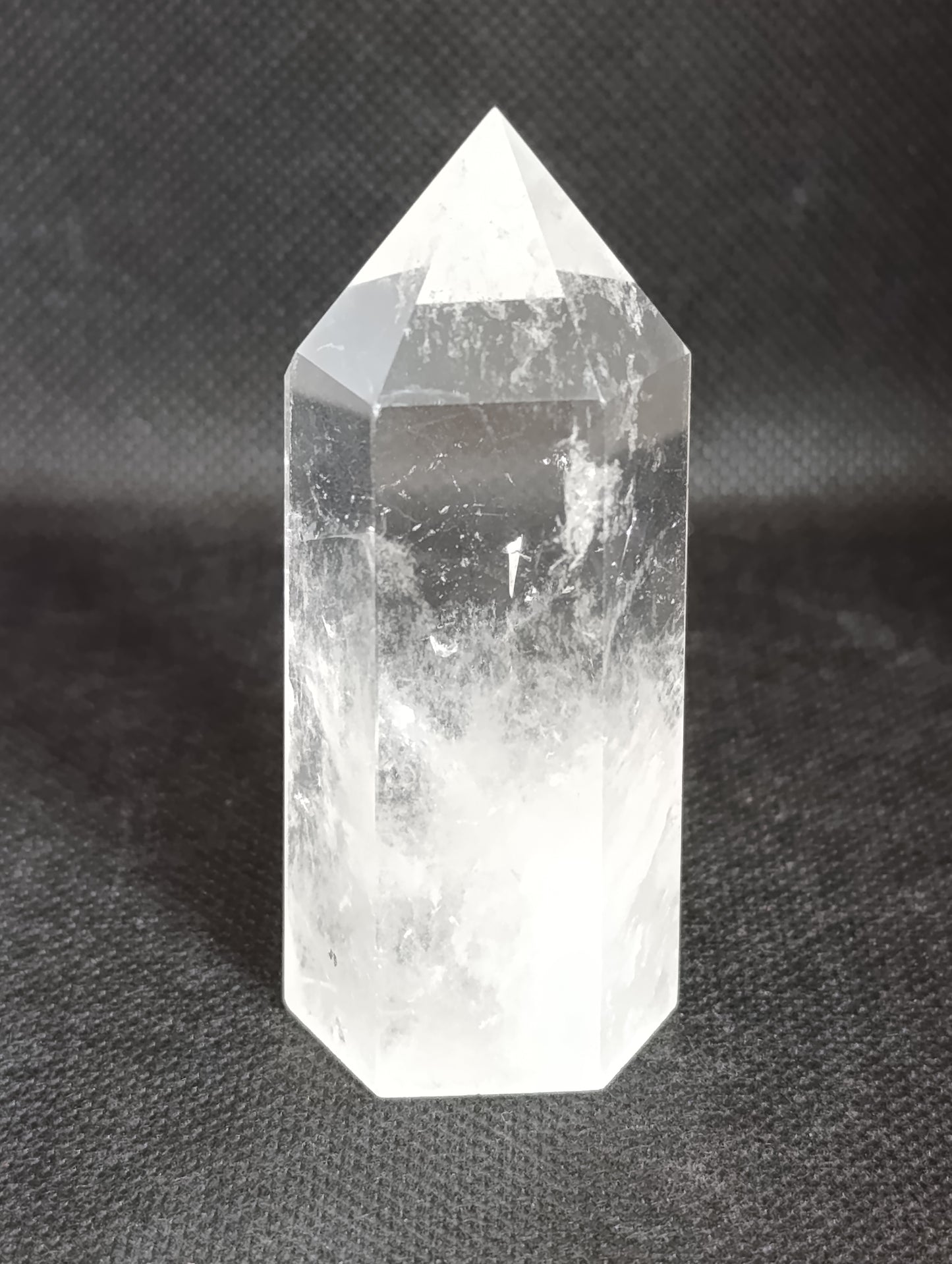 Pointe polie cristal de roche - Qualité AA+