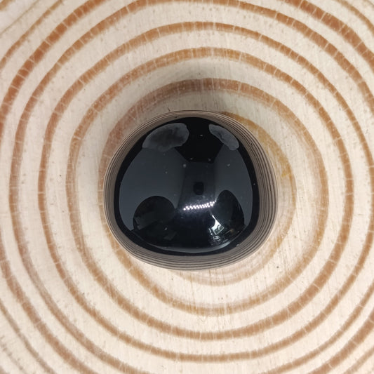 Pierre roulée Obsidienne fumée ronde