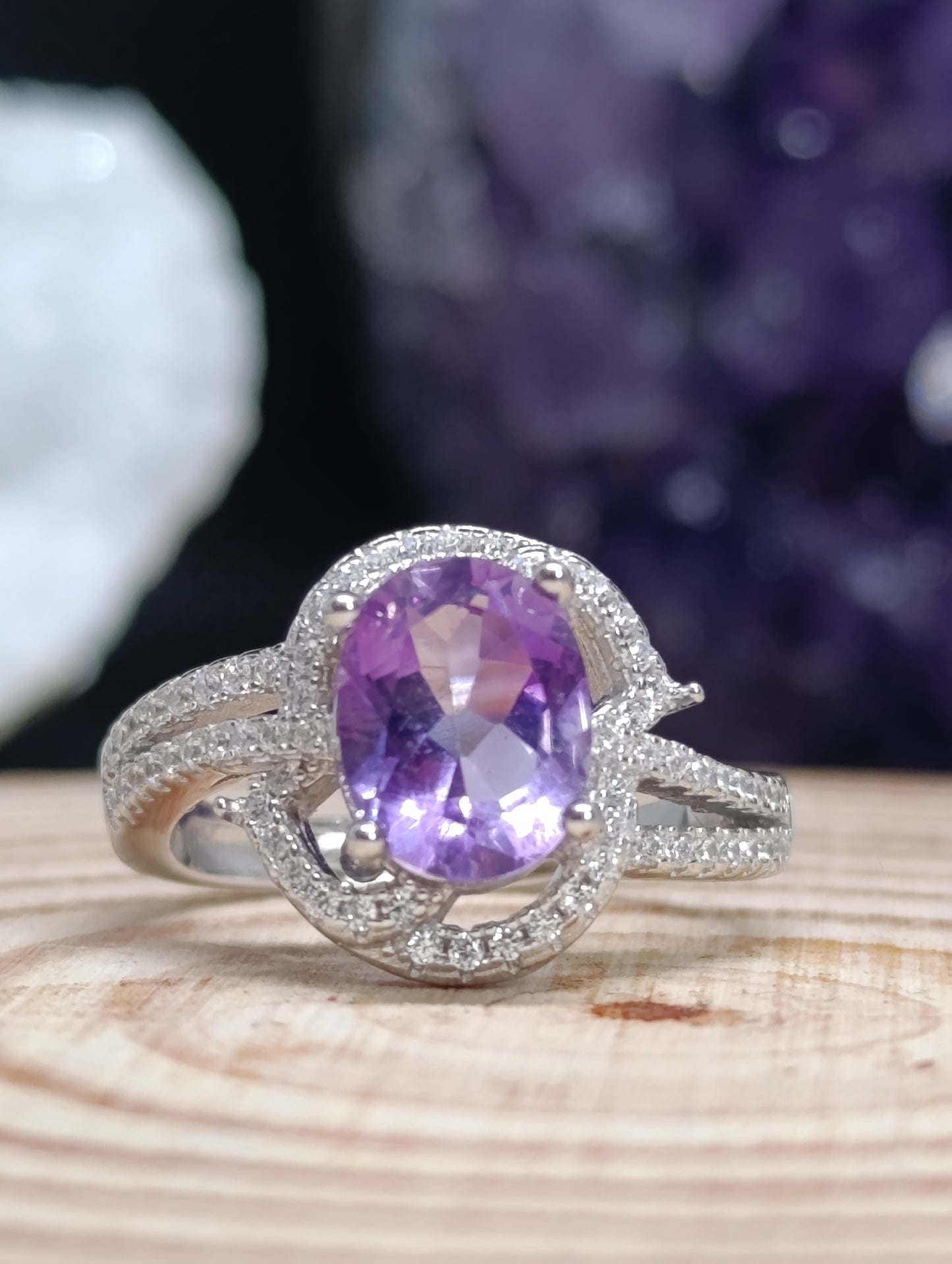 Bague Elyria - Argent 925 rhodié - Qualité AAA