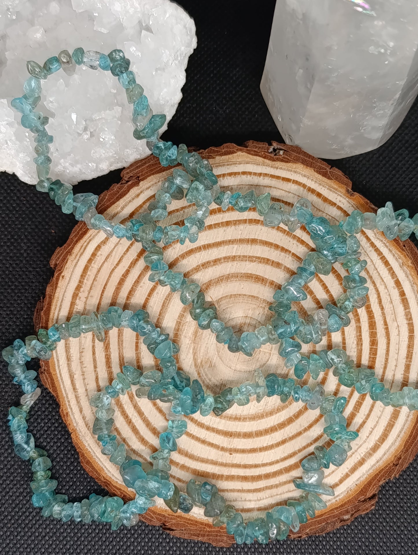 Bracelet baroque Apatite bleue - Qualité AA