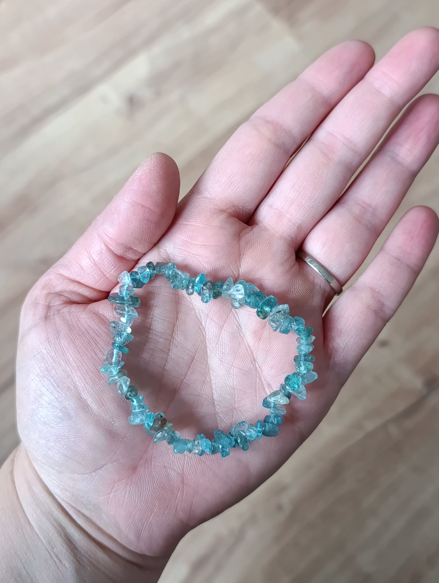 Bracelet baroque Apatite bleue - Qualité AA