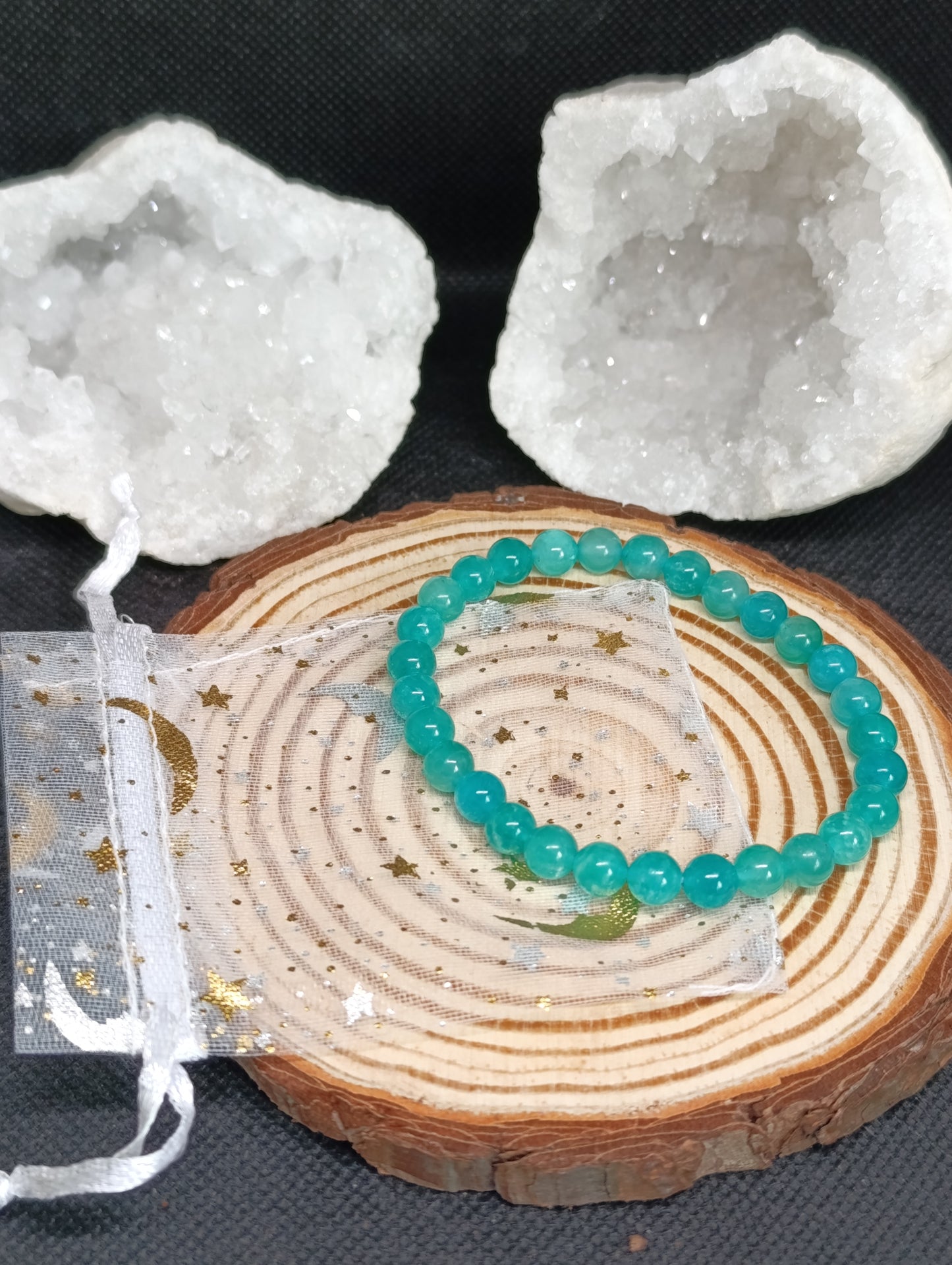Bracelet boule Amazonite 6mm - Qualité AA