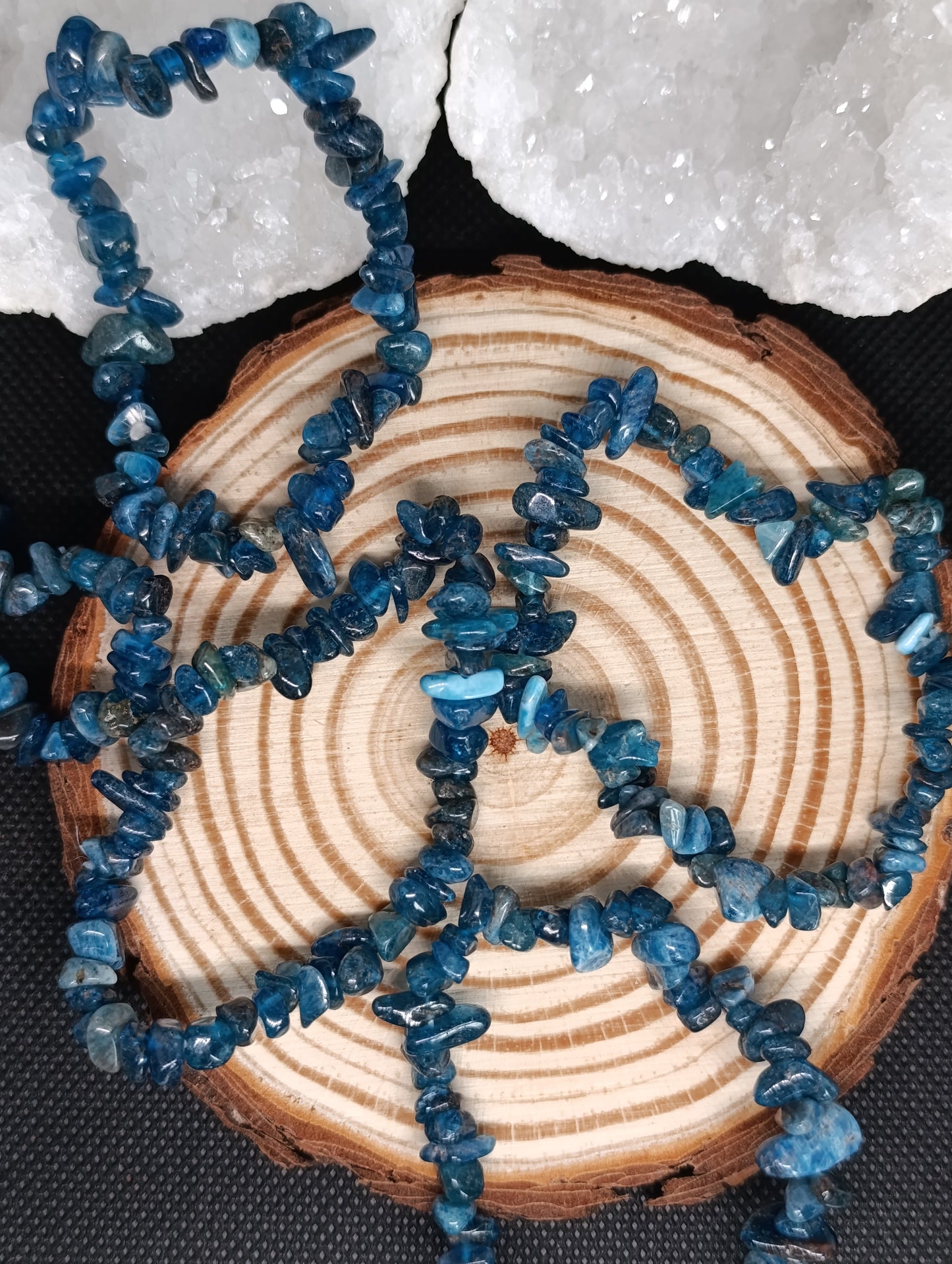 Bracelet baroque Apatite bleue