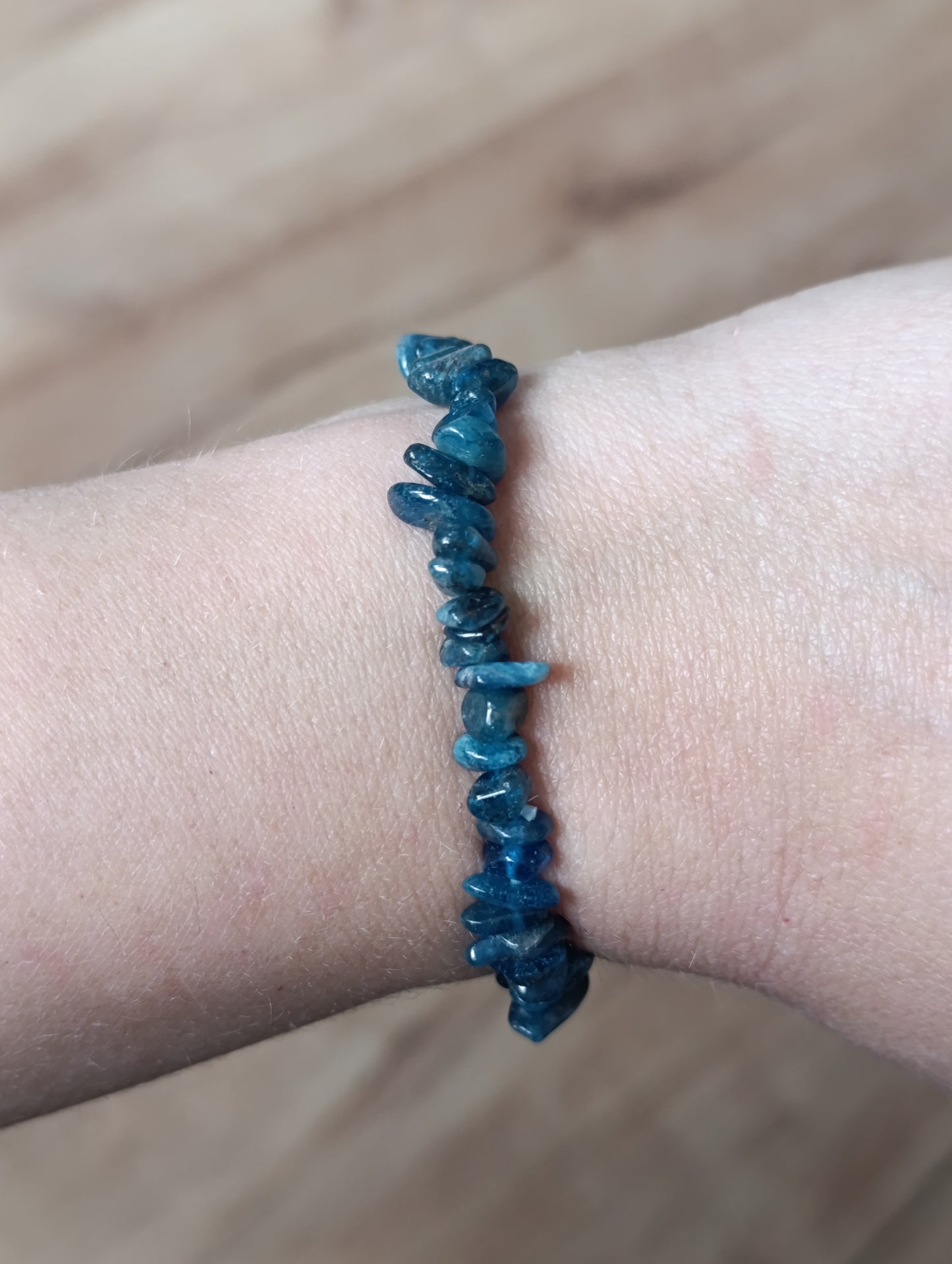 Bracelet baroque Apatite bleue