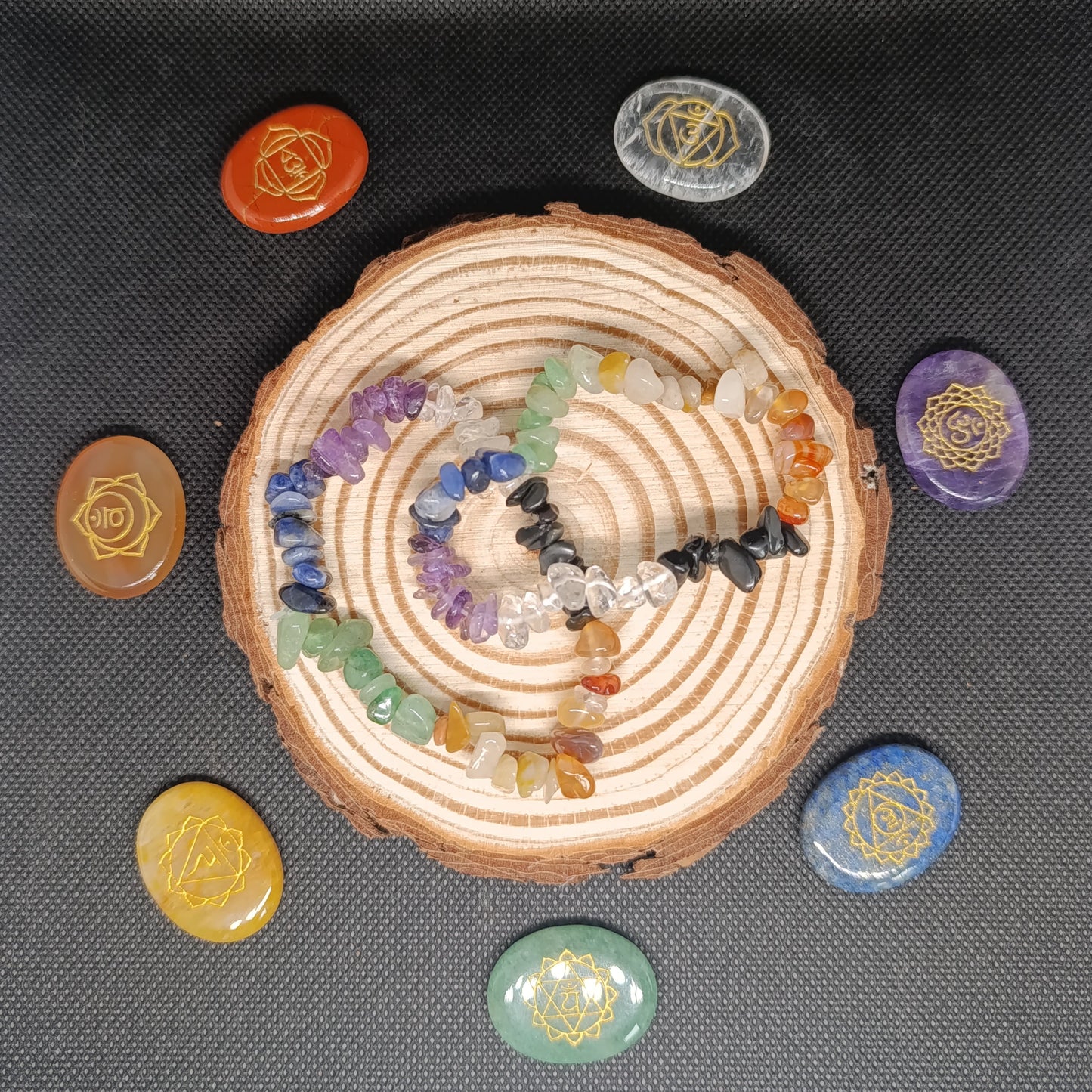 Bracelet baroque 7 chakras