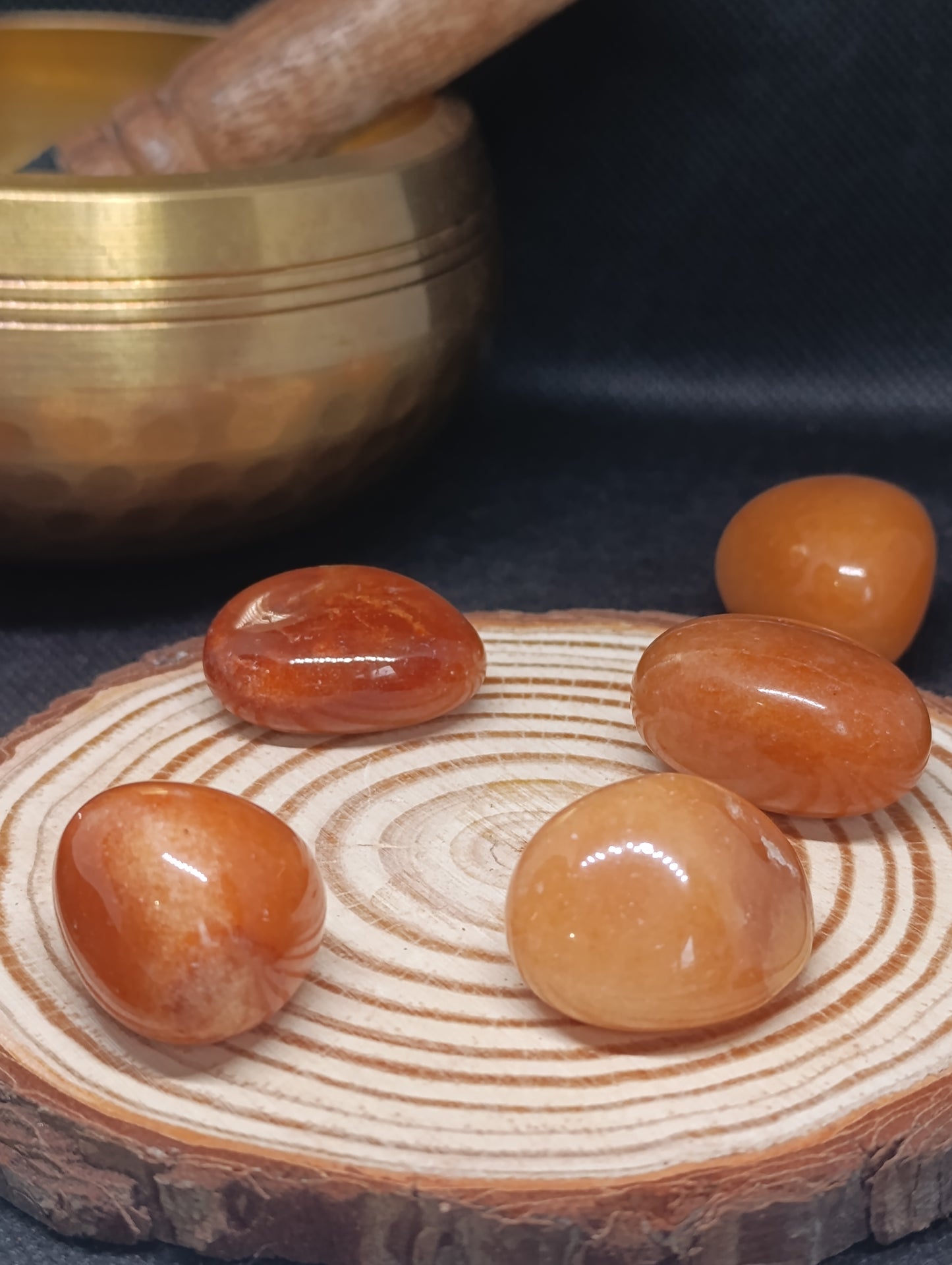 Pierre Roulée Aventurine Orange
