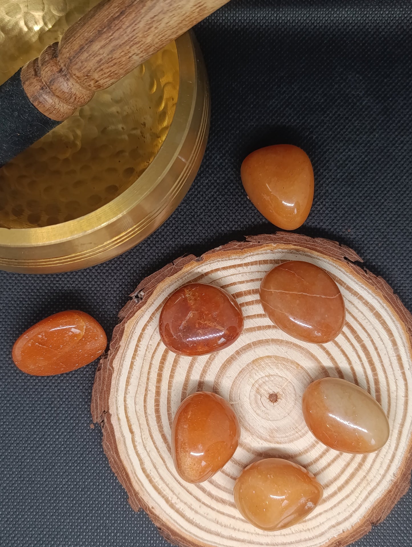 Pierre Roulée Aventurine Orange