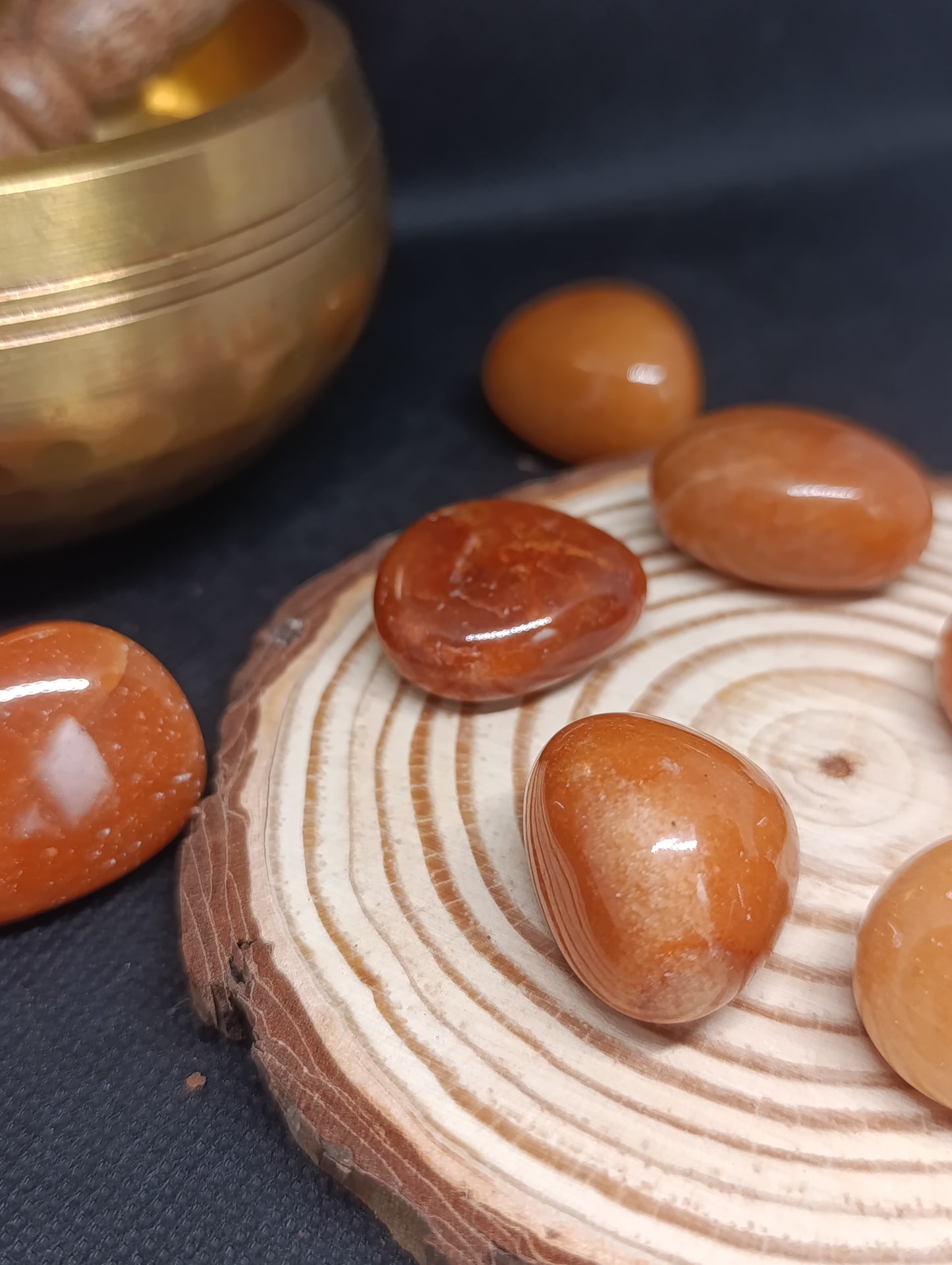 Pierre Roulée Aventurine Orange