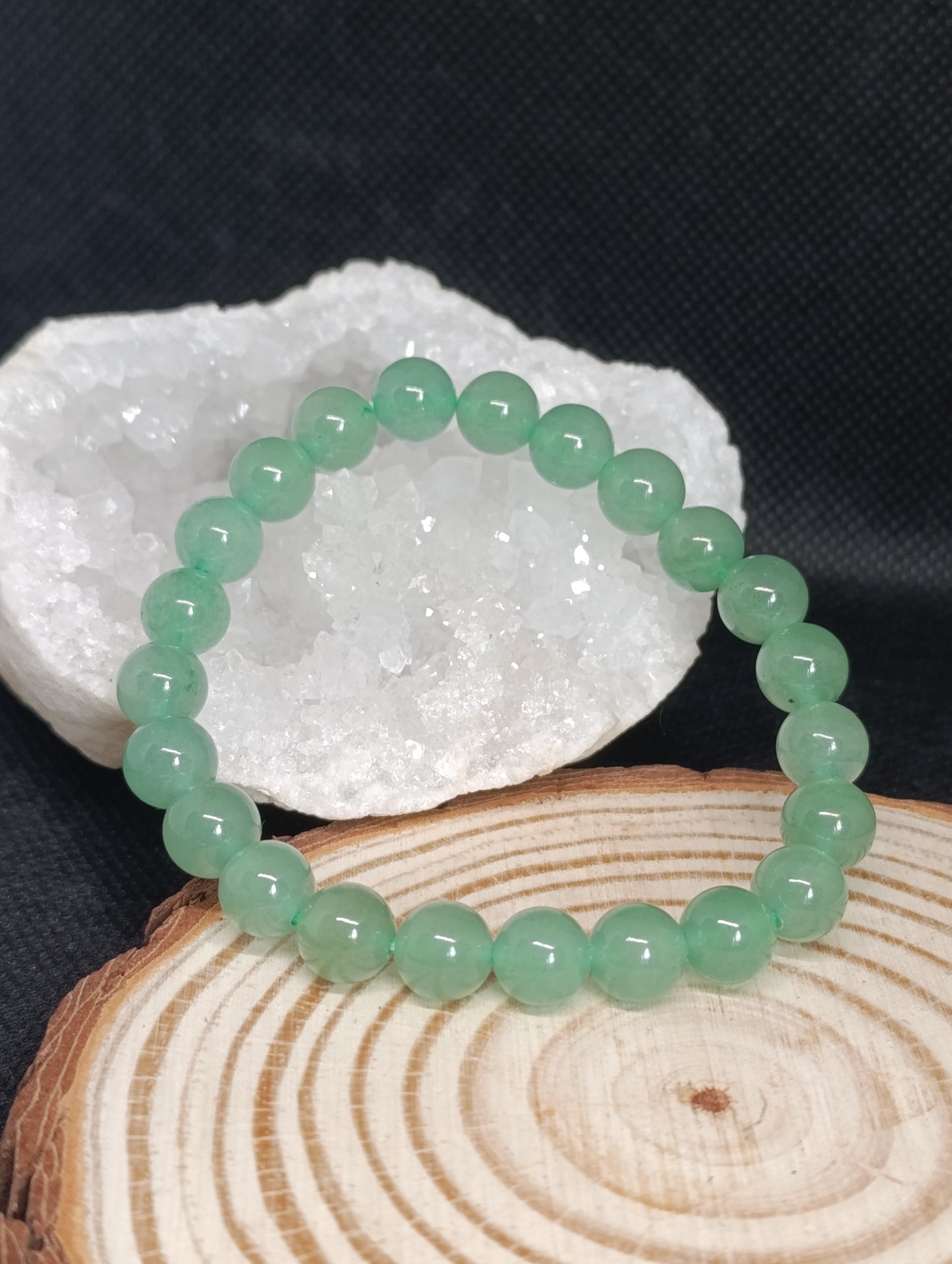 Bracelet boule Aventurine verte 8mm