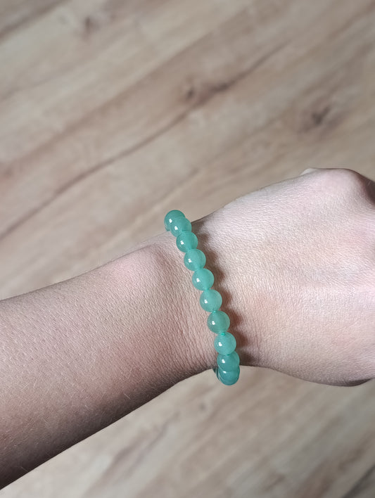 Bracelet boule Aventurine verte 8mm