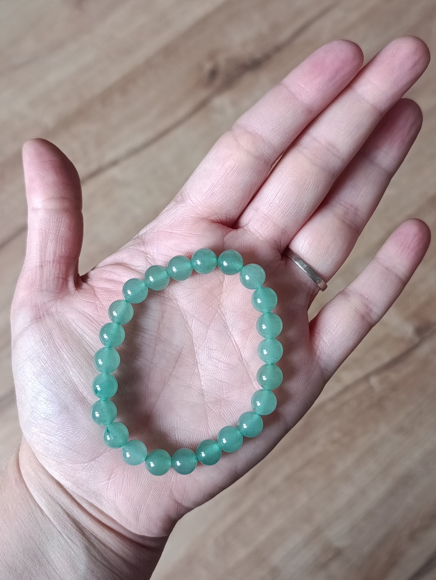 Bracelet boule Aventurine verte 8mm