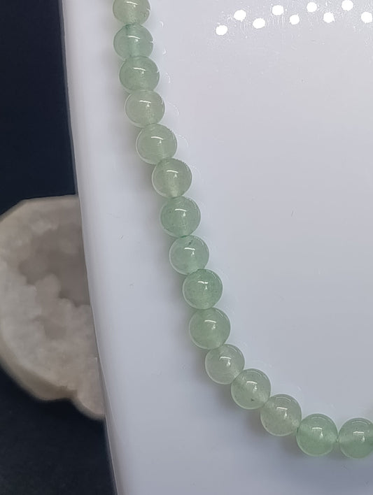 Collier boule Aventurine verte 6mm