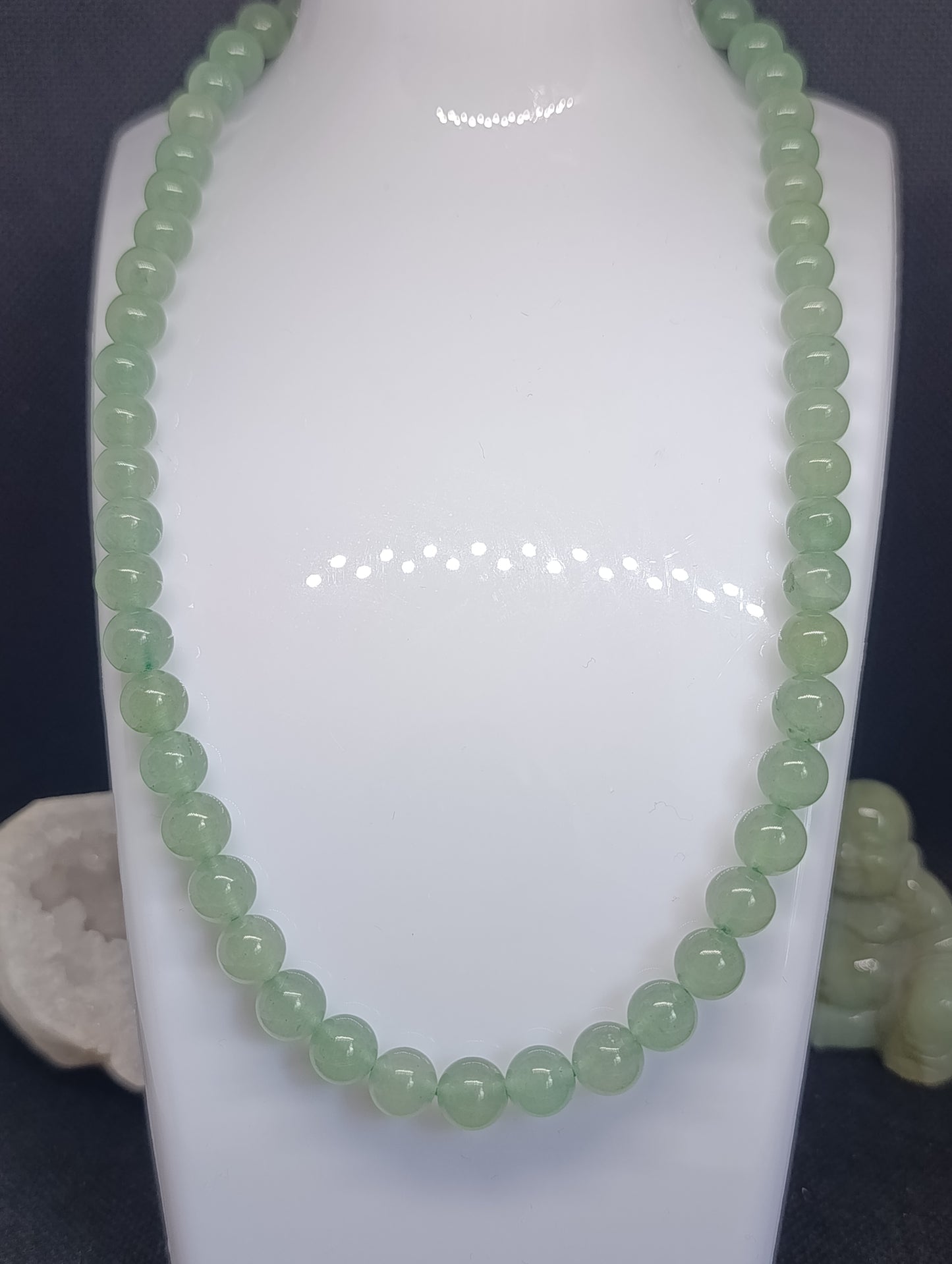 Collier boule Aventurine verte 8mm