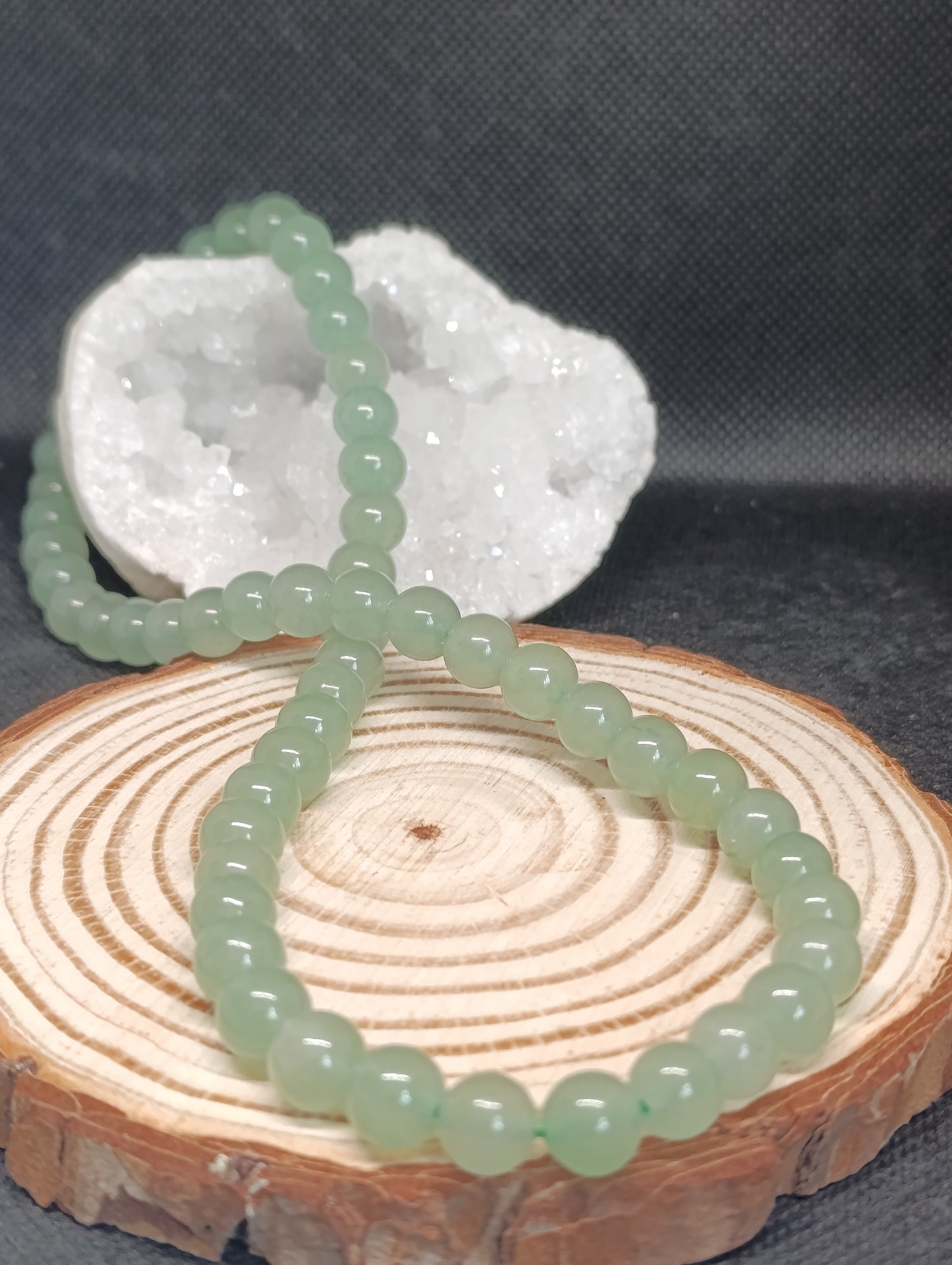 Collier boule Aventurine verte 8mm