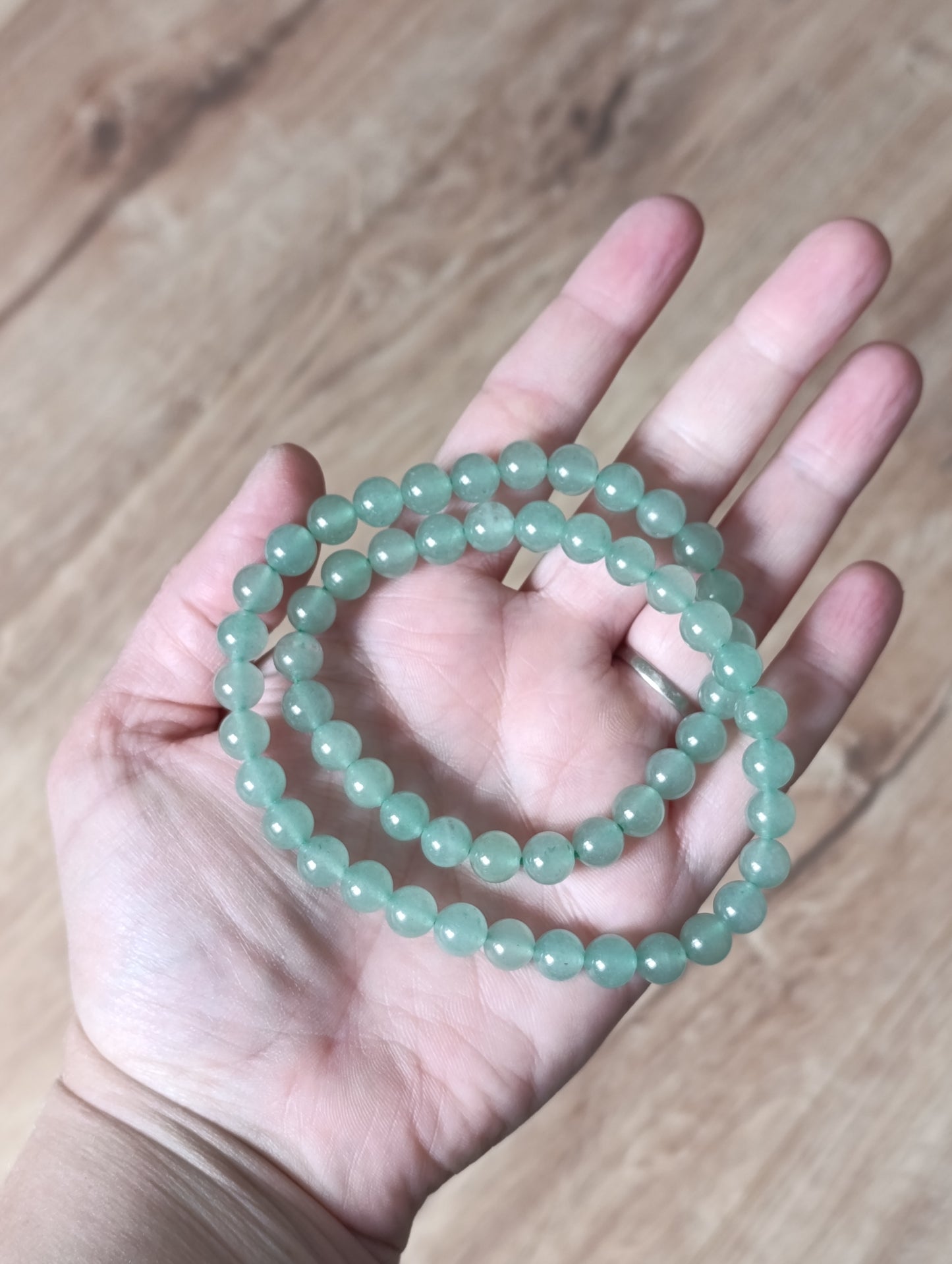 Collier boule Aventurine verte 8mm