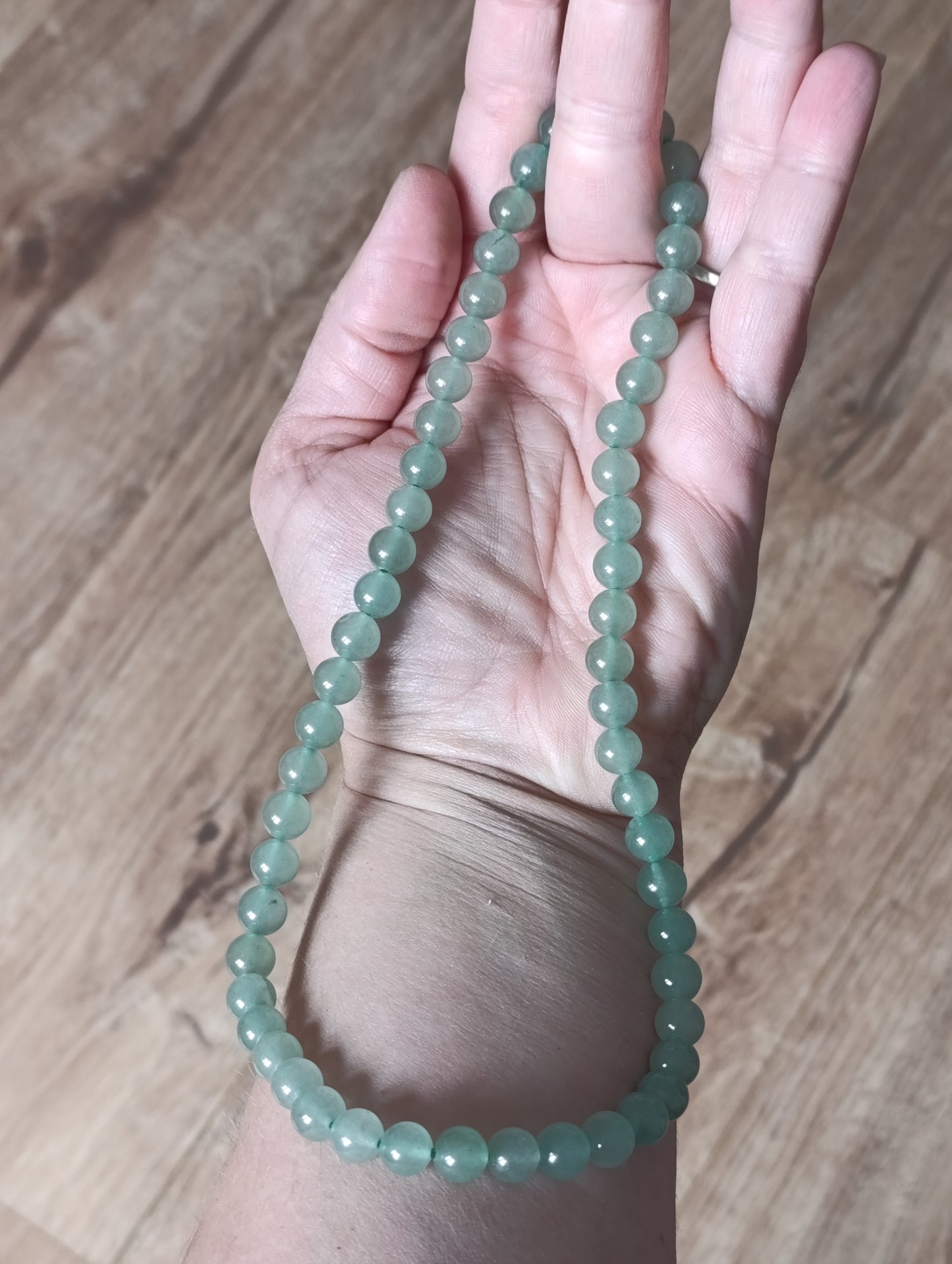 Collier boule Aventurine verte 8mm