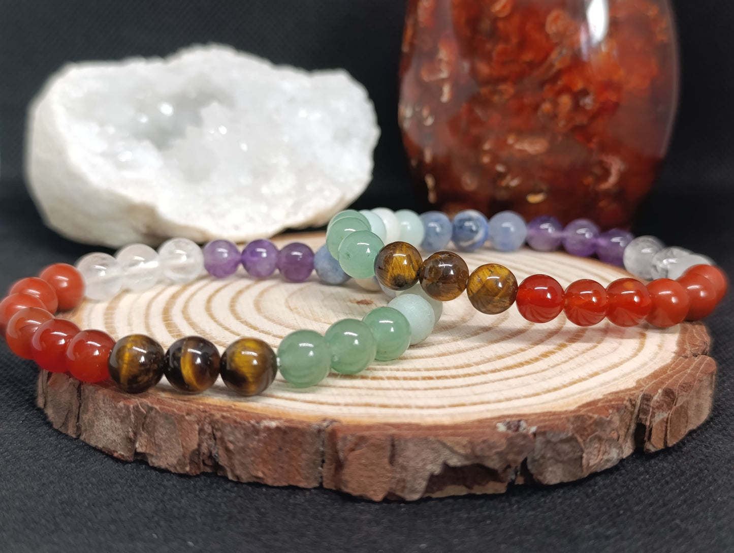 Bracelet boule 7 chakras 8mm