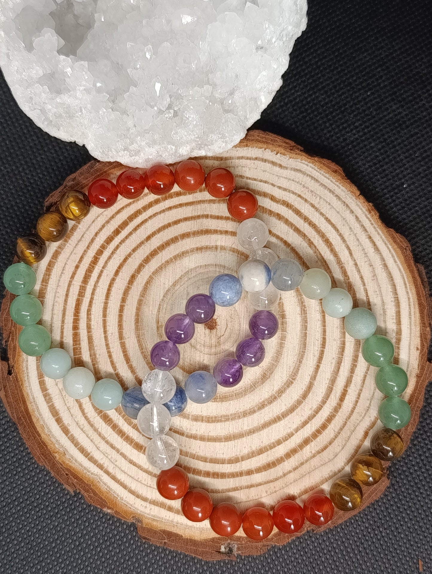 Bracelet boule 7 chakras 8mm