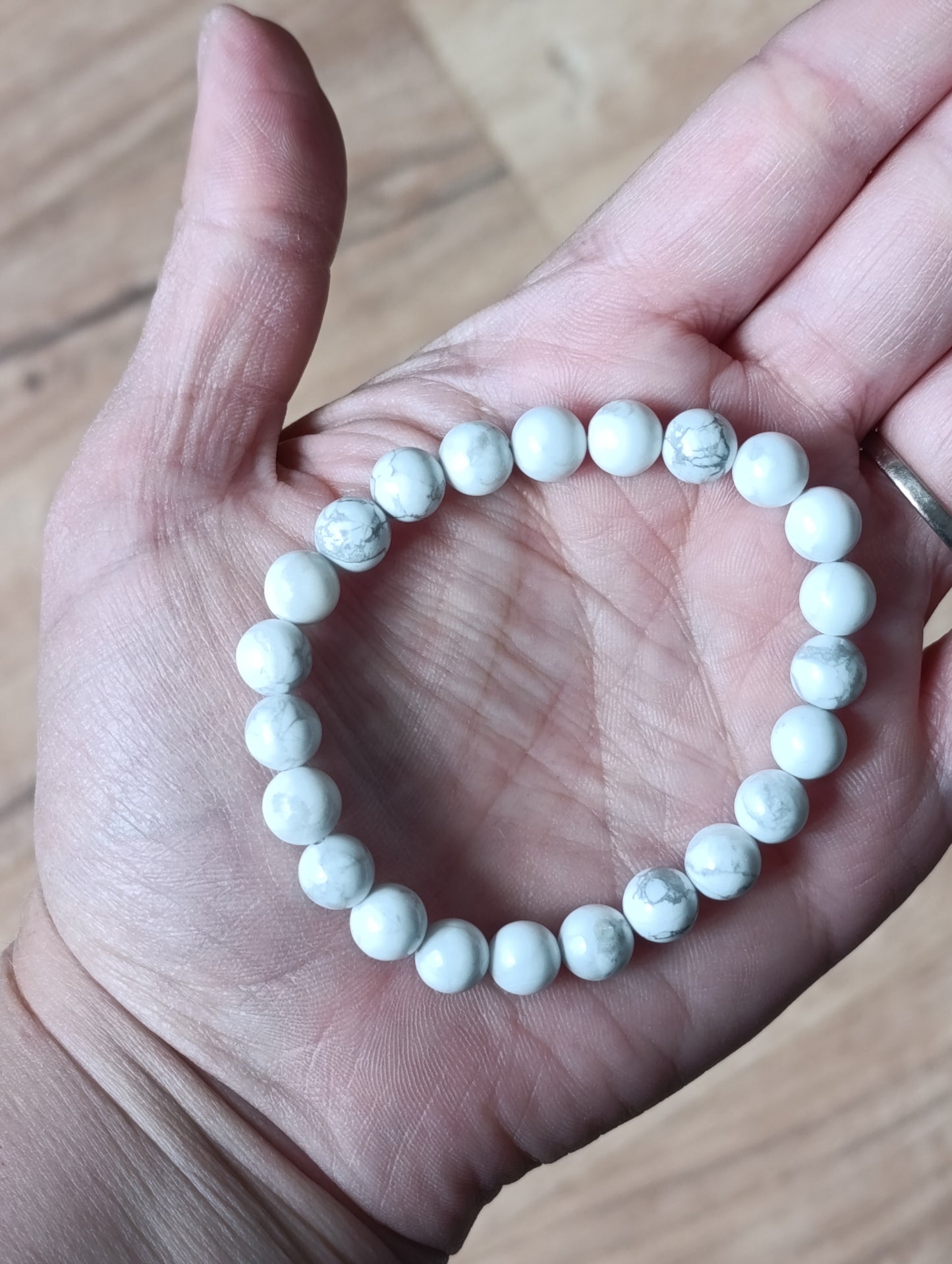 Bracelet boule Howlite 8mm