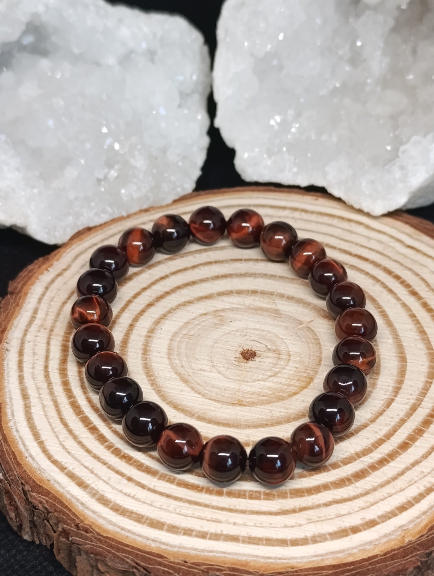 Bracelet boule Oeil de taureau 8mm - Qualité AA
