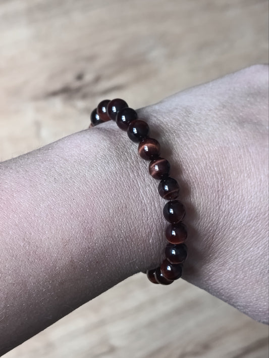 Bracelet boule Oeil de taureau 8mm - Qualité AA