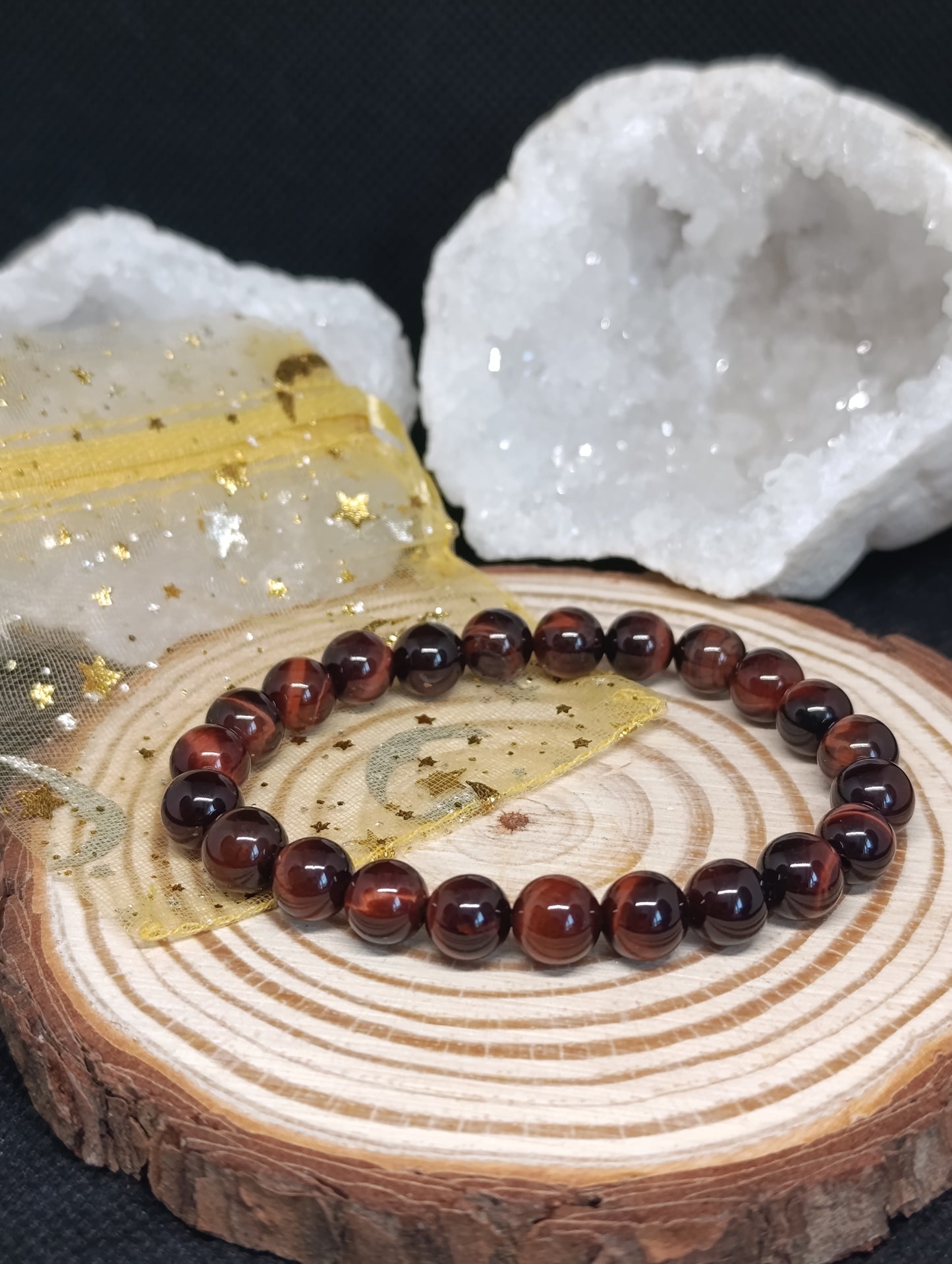 Bracelet boule Oeil de taureau 8mm - Qualité AA