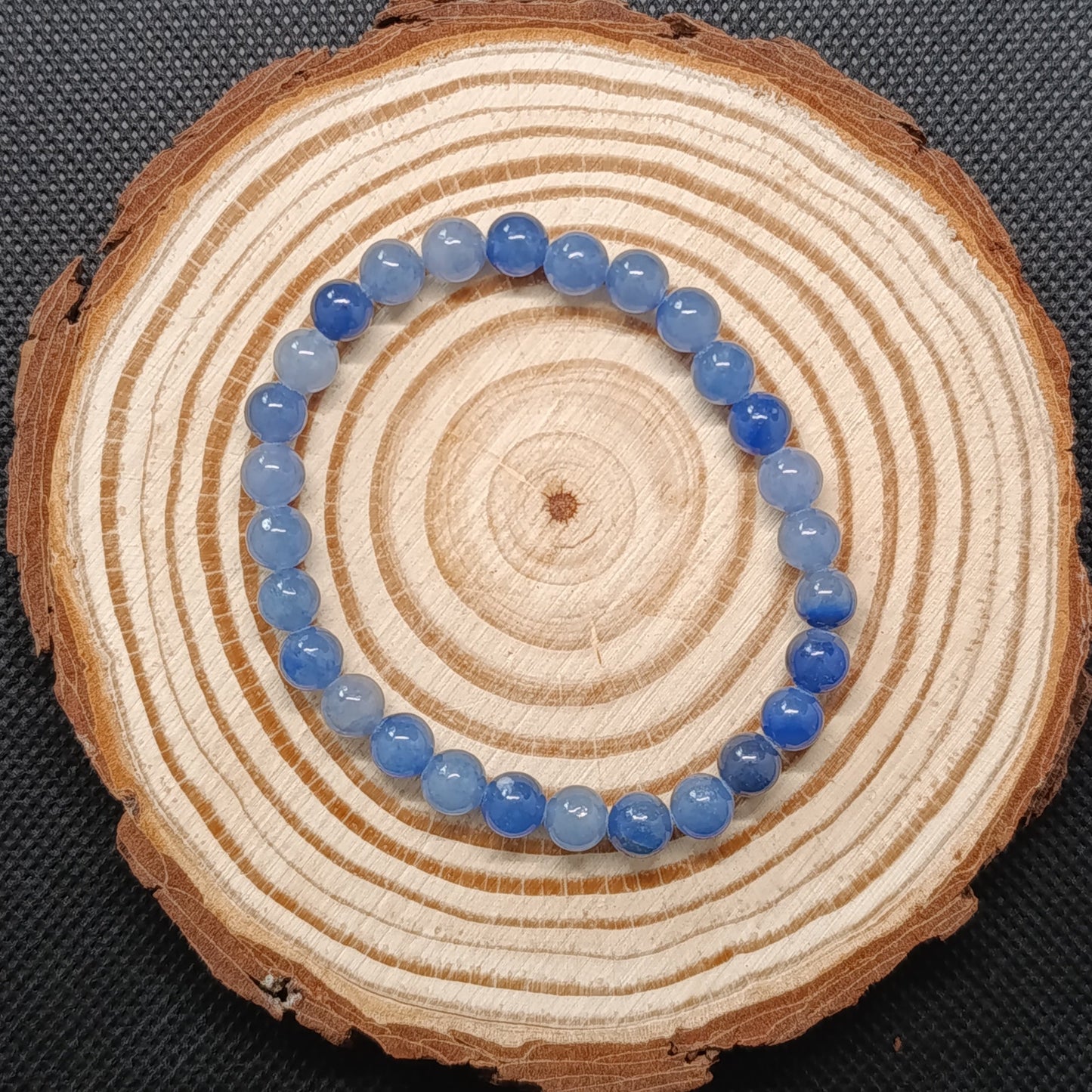 Bracelet boule Aventurine bleue 6mm