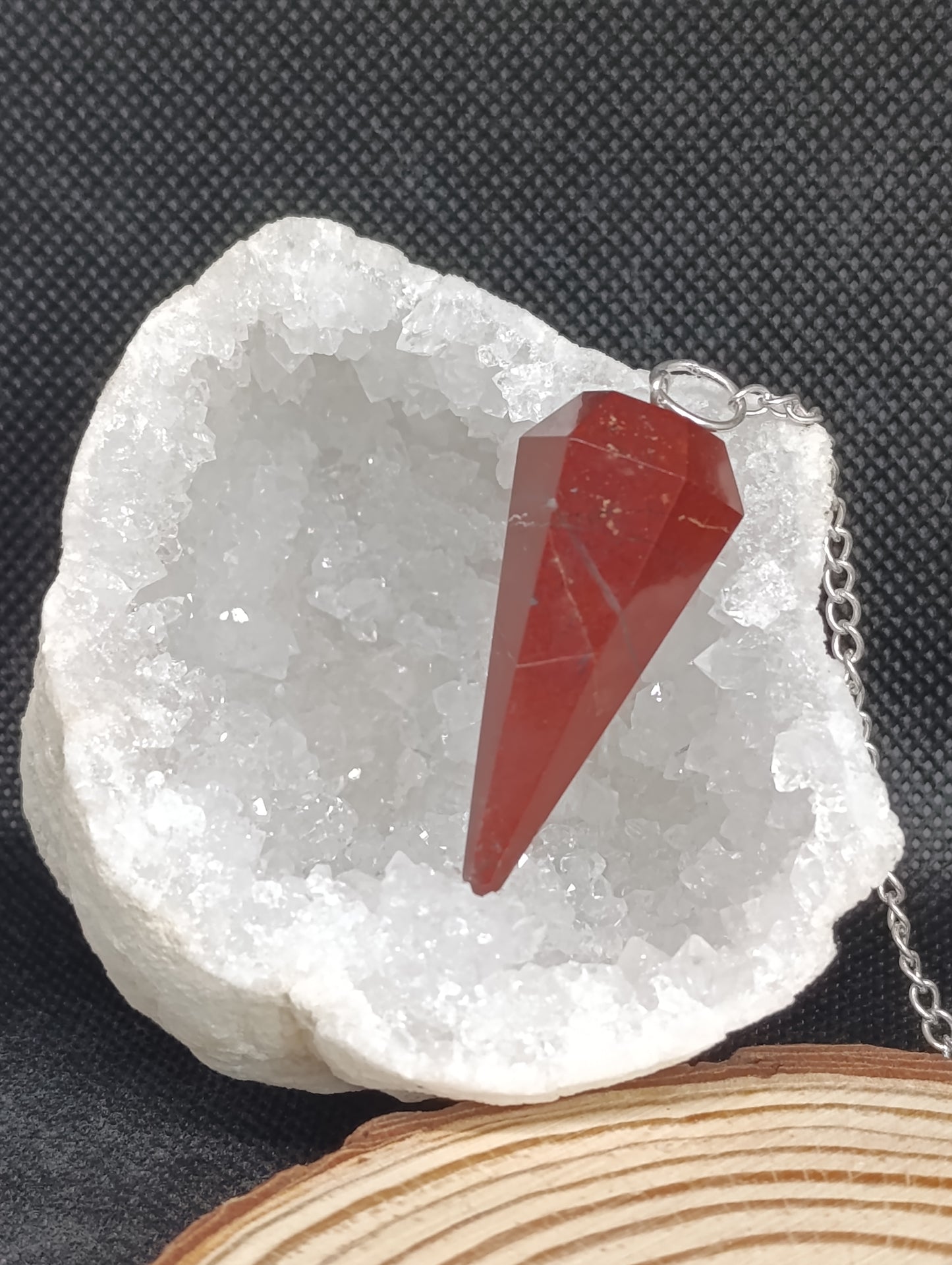 Pendule Jaspe rouge