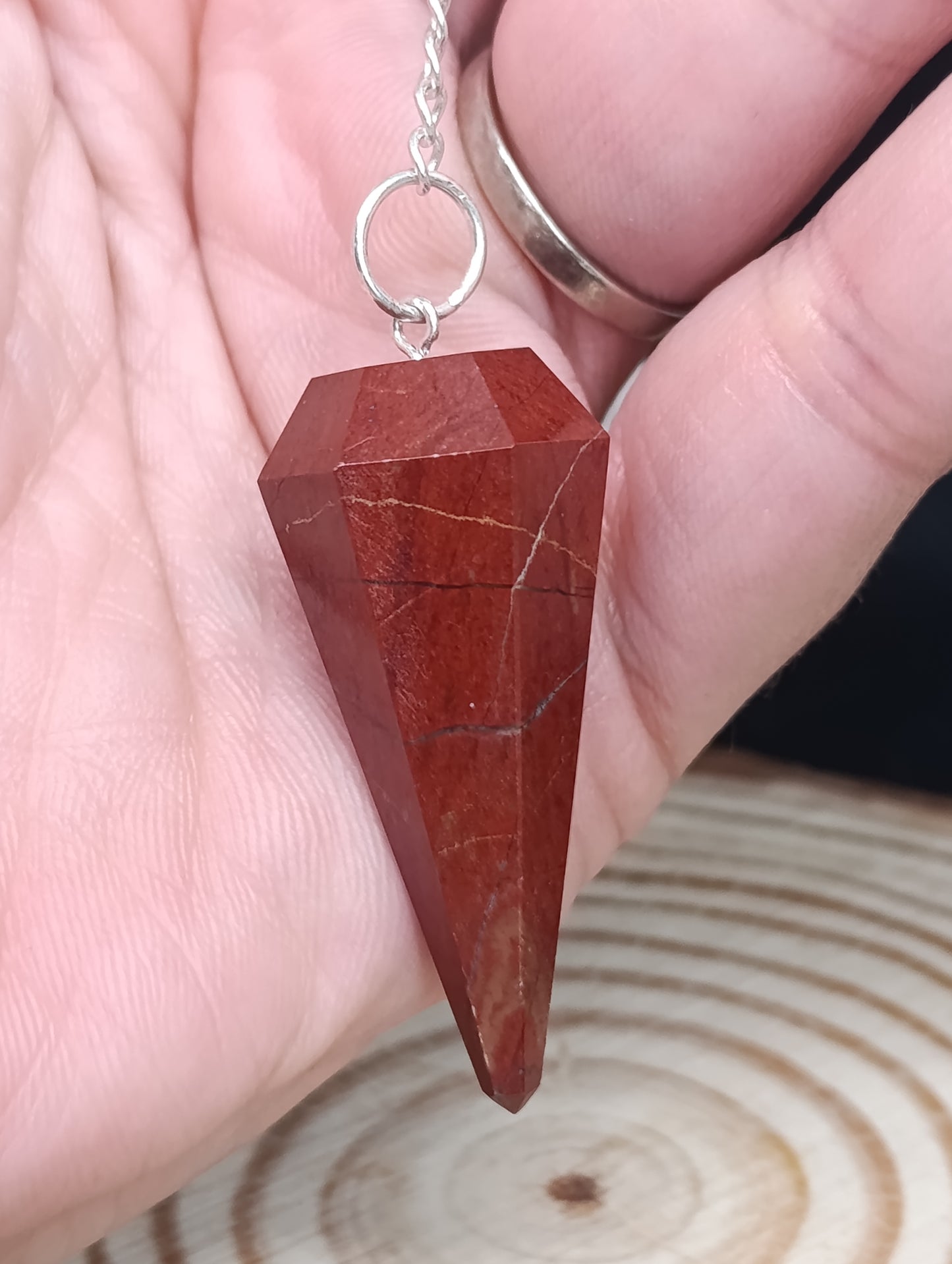 Pendule Jaspe rouge