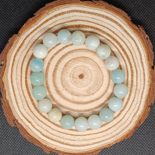 Bracelet boule Amazonite Chine 10mm